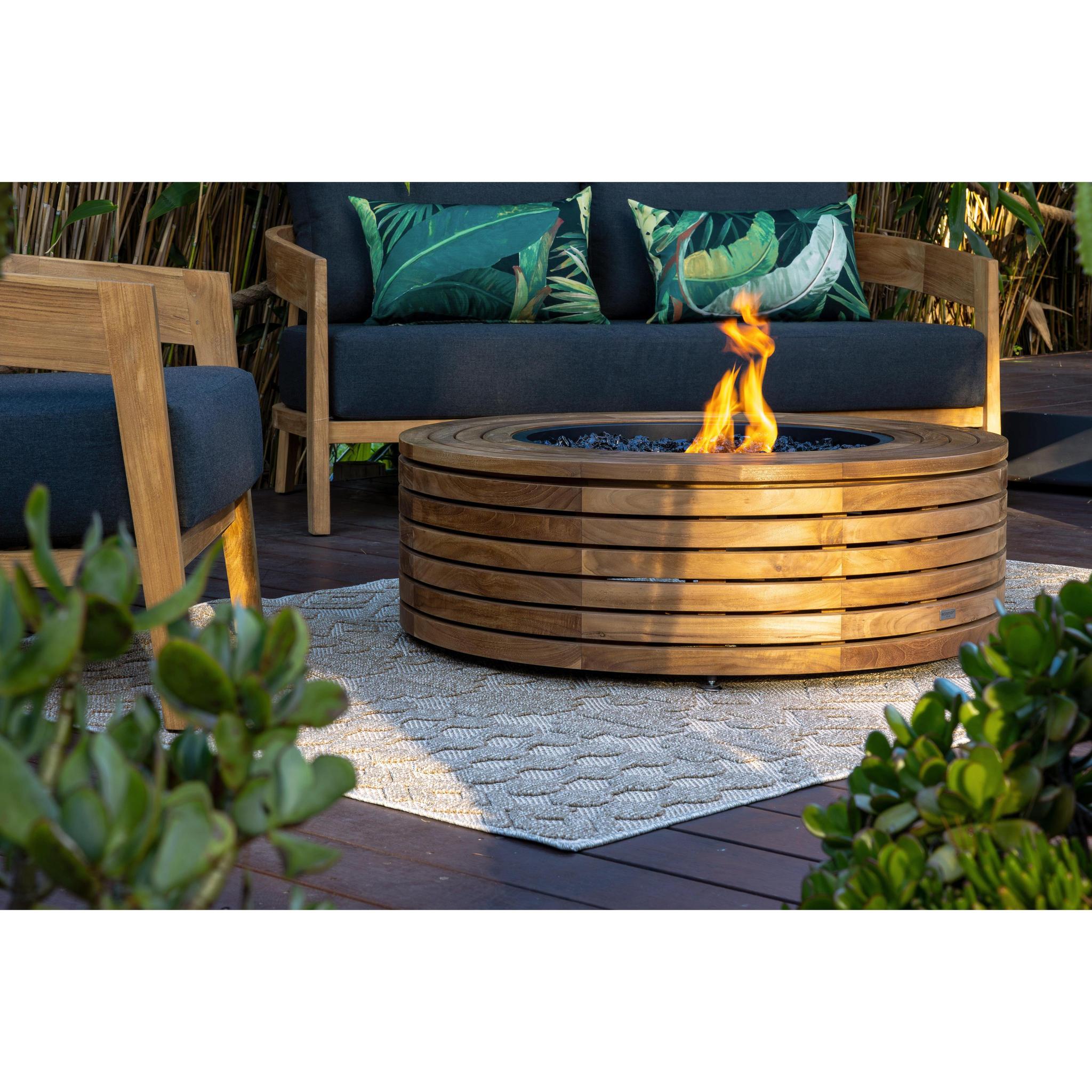 EcoSmart Fire 39" Ark 40 Ethanol Fire Pit Table with Concrete Design by Mad Design Group