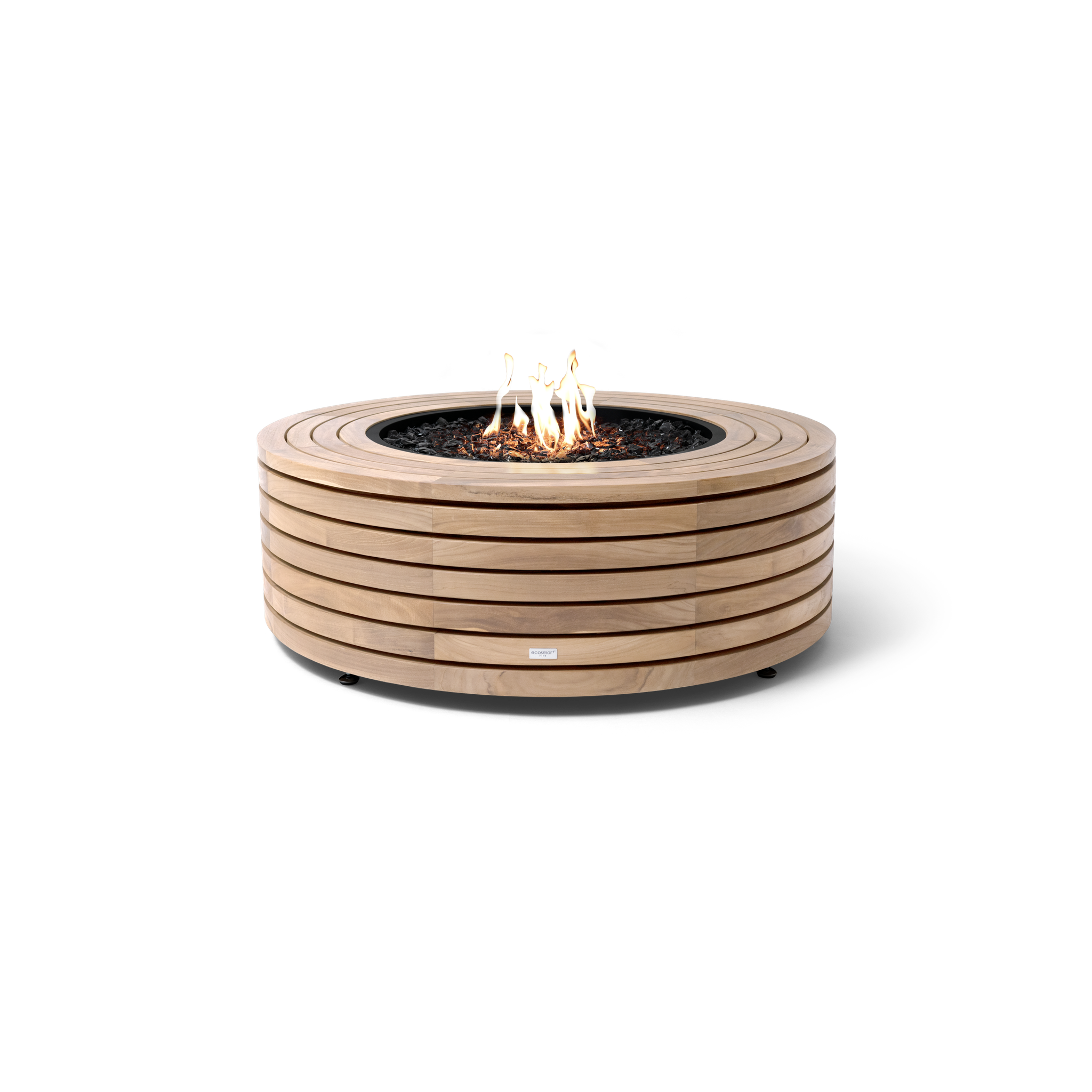 EcoSmart Fire 39" Ark 40 Outdoor Fire Pit Table with Gas LP/NG Burner – Stylish High-Heat Stainless Steel Base by Mad Design Group