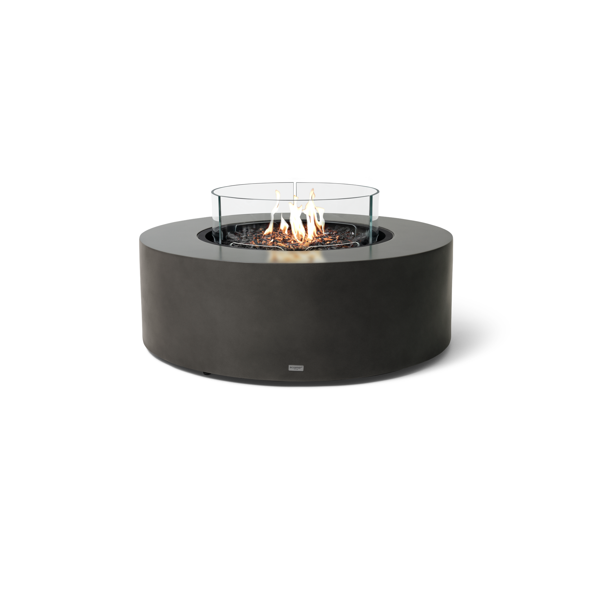 EcoSmart Fire 39" Ark 40 Outdoor Fire Pit Table with Gas LP/NG Burner – Stylish High-Heat Stainless Steel Base by Mad Design Group