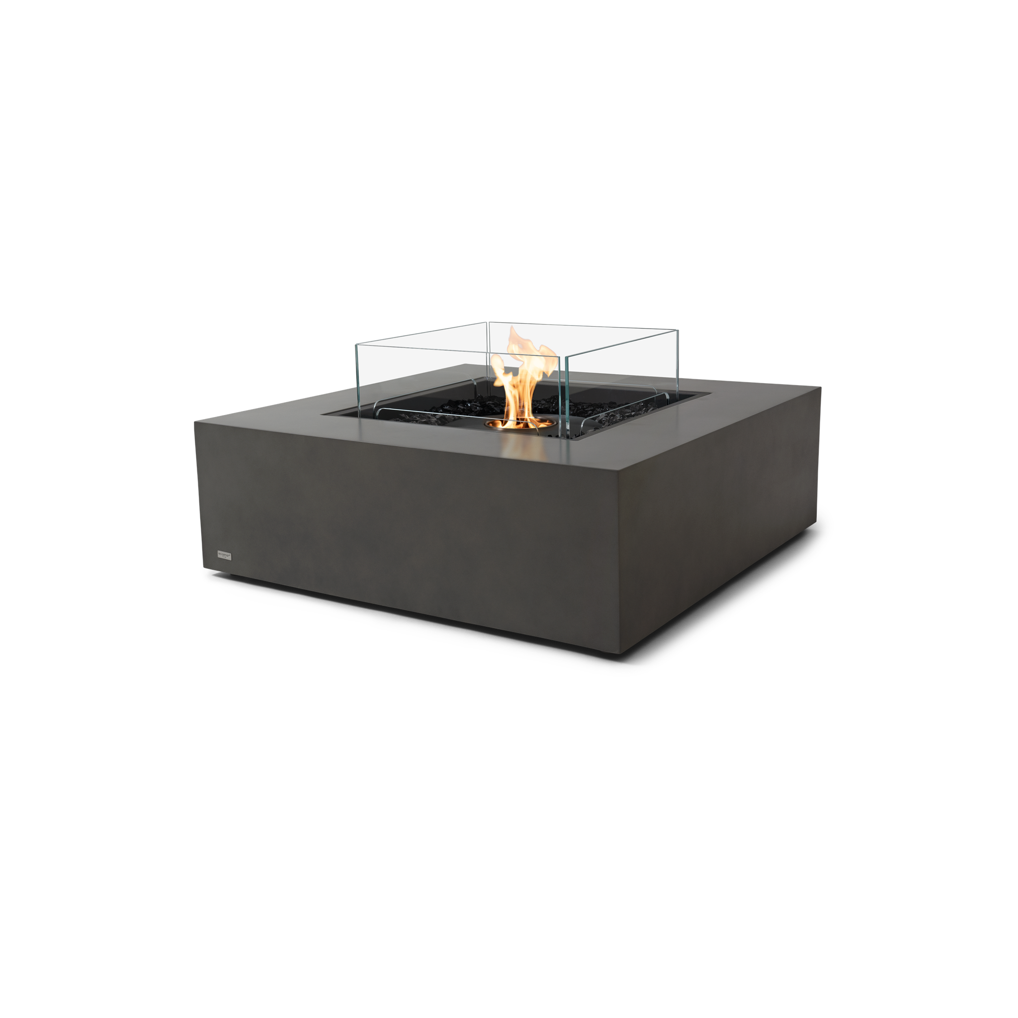 EcoSmart Fire 39" Base 40 Indoor/Outdoor Fire Pit Table with Ethanol Burner – Handcrafted Concrete Design by Mad Design Group