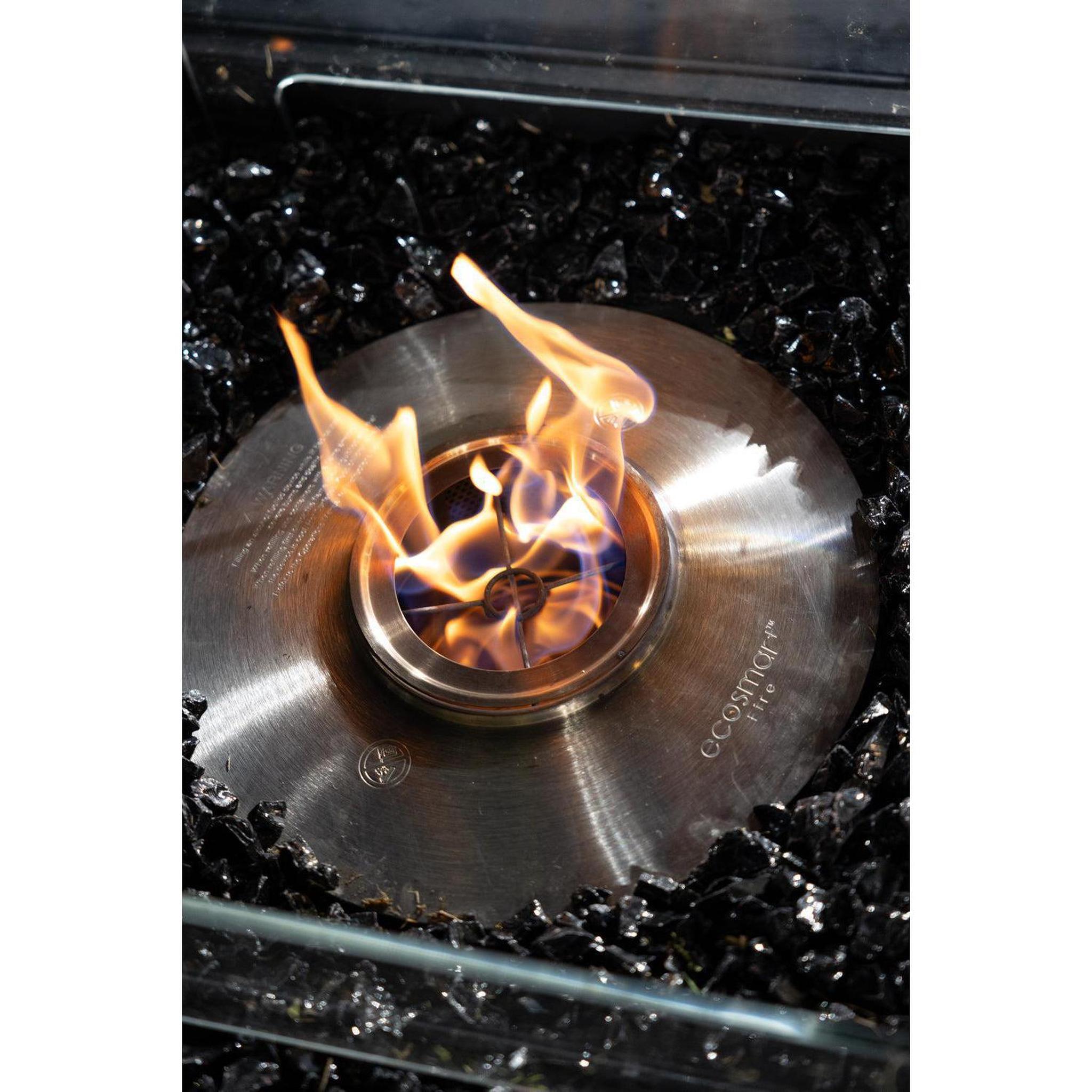 EcoSmart Fire 39" Base 40 Indoor/Outdoor Fire Pit Table with Ethanol Burner – Handcrafted Concrete Design by Mad Design Group