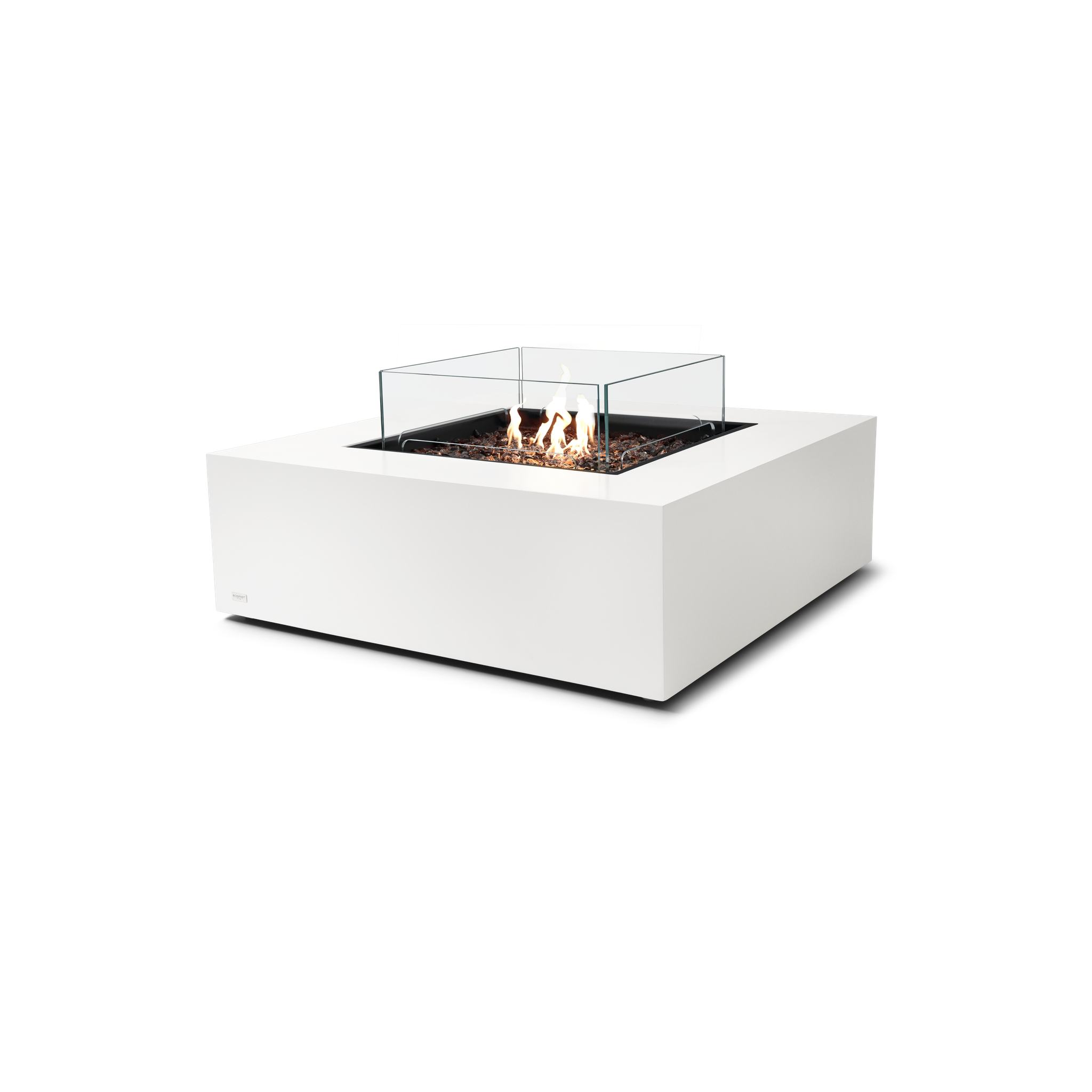 EcoSmart Fire 39" Base 40 Outdoor Fire Pit Table with Gas LP/NG Burner – High-Temp Coated Stainless Steel Base by Mad Design Group