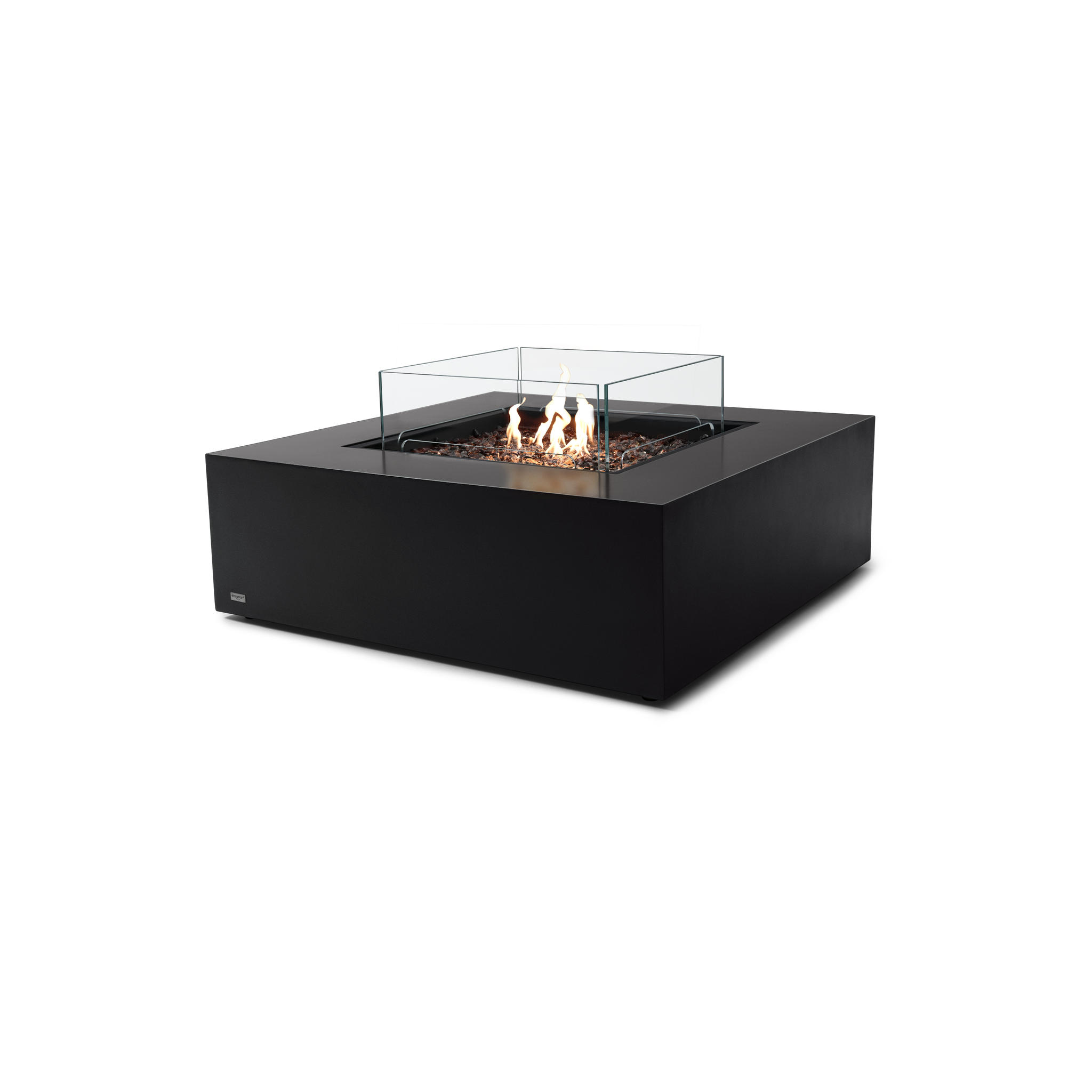 EcoSmart Fire 39" Base 40 Outdoor Fire Pit Table with Gas LP/NG Burner – High-Temp Coated Stainless Steel Base by Mad Design Group