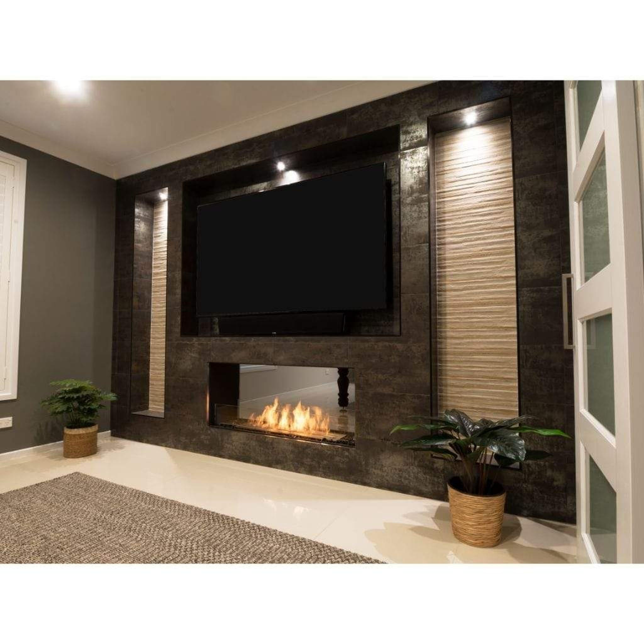 EcoSmart Fire 39" Flex 32DB Double-Sided Ethanol Fireplace Insert with Adjustable Flame by Mad Design Group