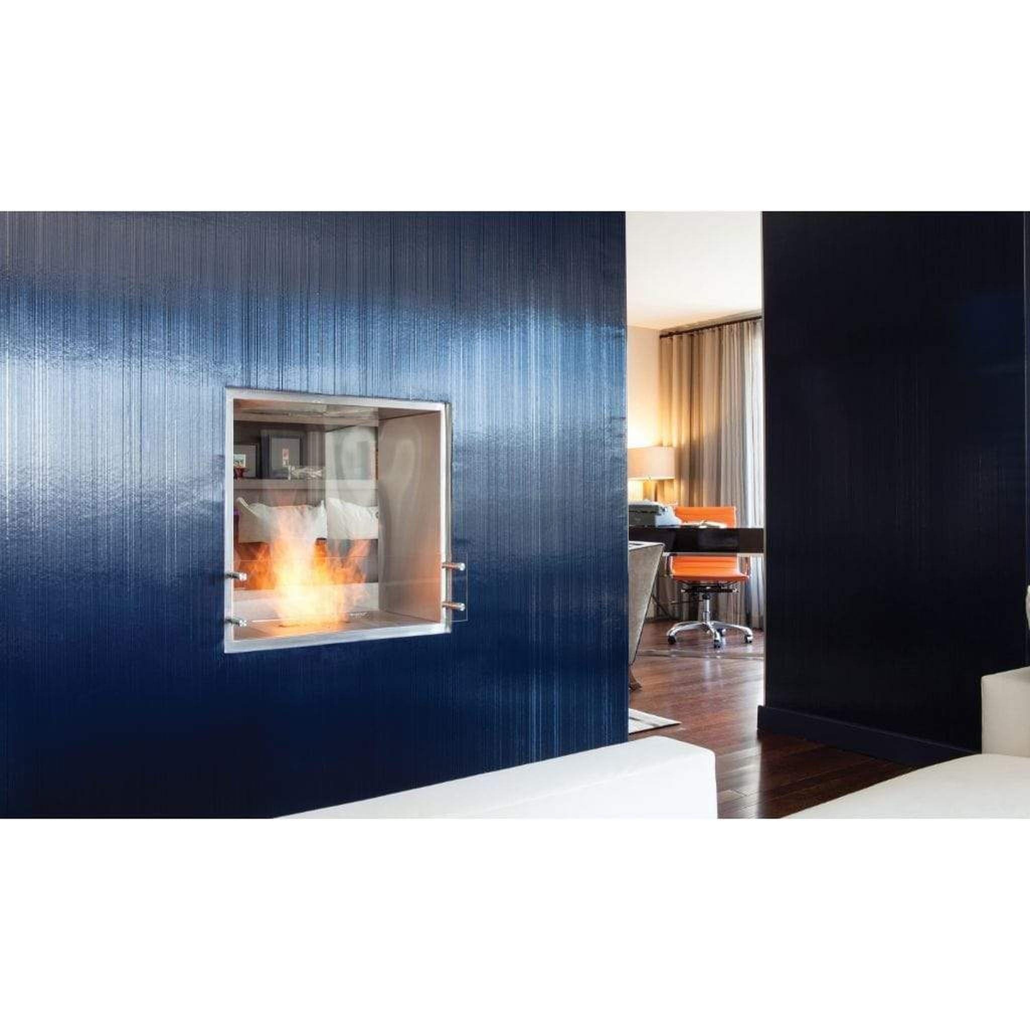 EcoSmart Fire 39" Flex 32DB Double-Sided Ethanol Fireplace Insert with Adjustable Flame by Mad Design Group