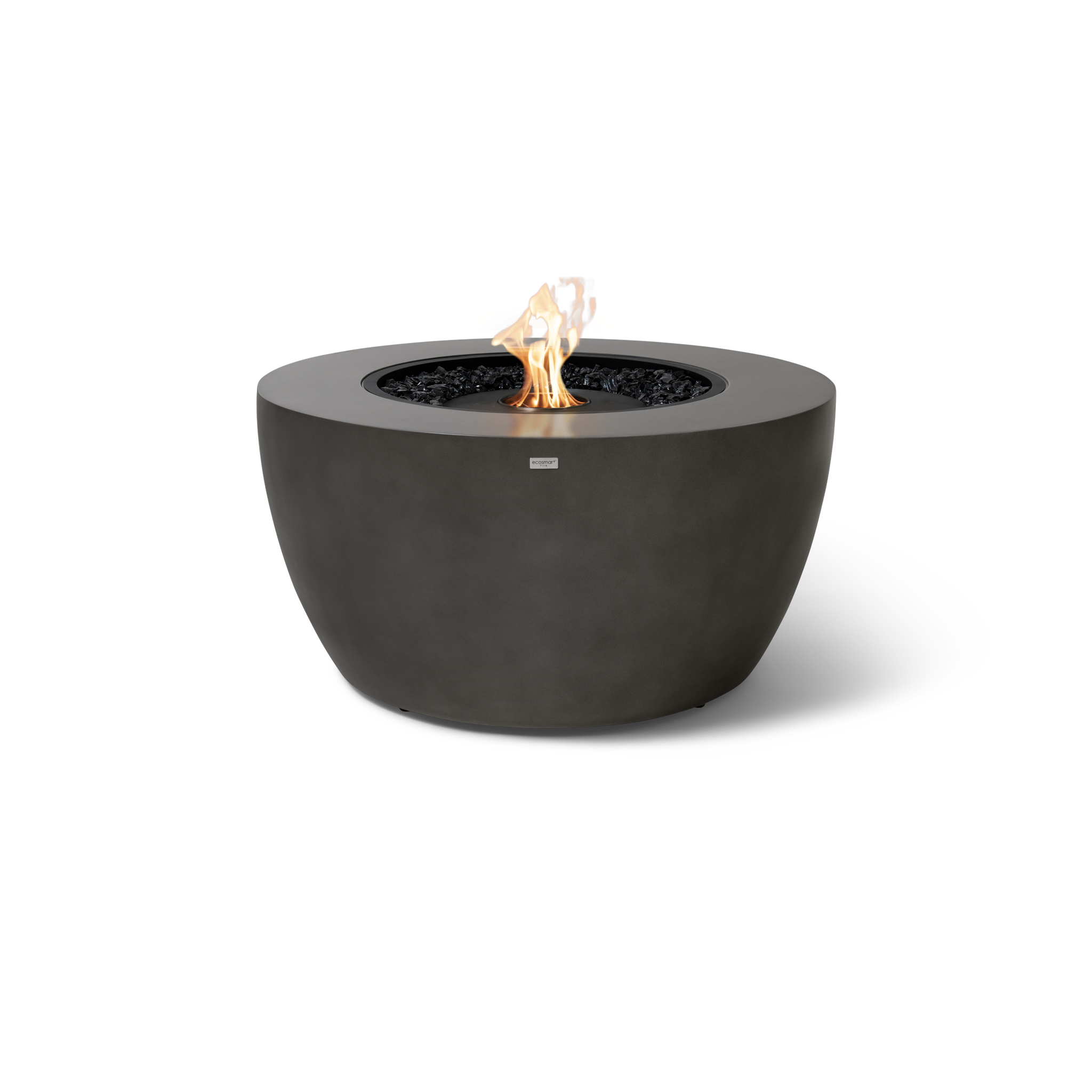 EcoSmart Fire 39" POD Fire Pit Bowl with Ethanol Burner – Concrete Fire Bowl with Adjustable Feet by Mad Design Group