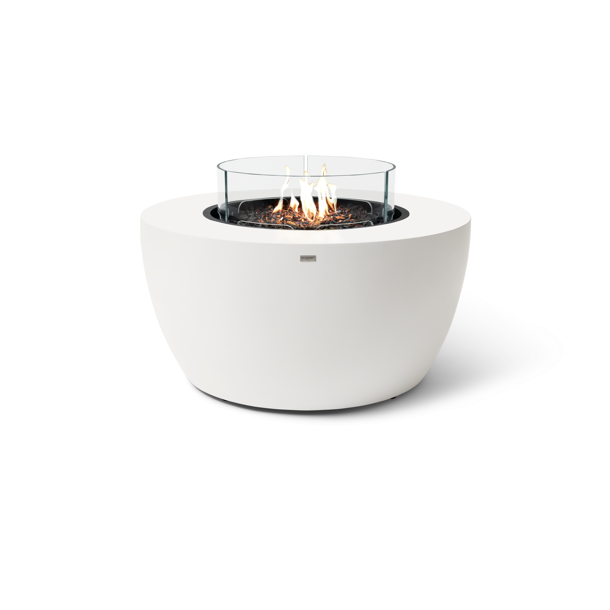 EcoSmart Fire 39" POD Gas Fire Pit Bowl with LP/NG Burner – Concrete Outdoor Fire Feature by Mad Design Group