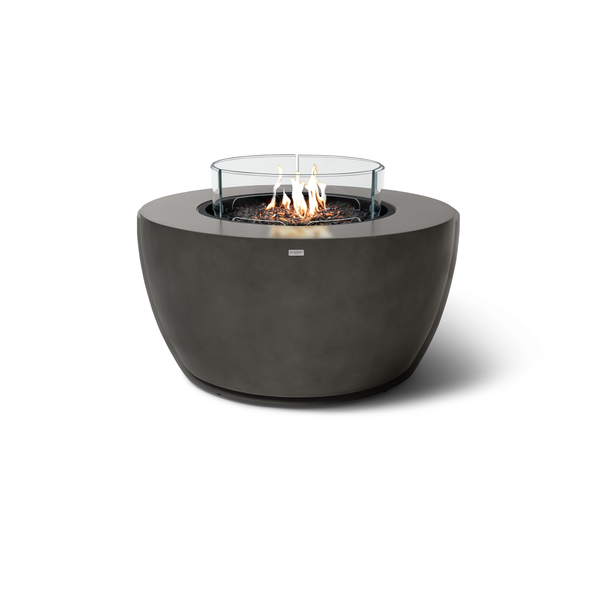 EcoSmart Fire 39" POD Gas Fire Pit Bowl with LP/NG Burner – Concrete Outdoor Fire Feature by Mad Design Group
