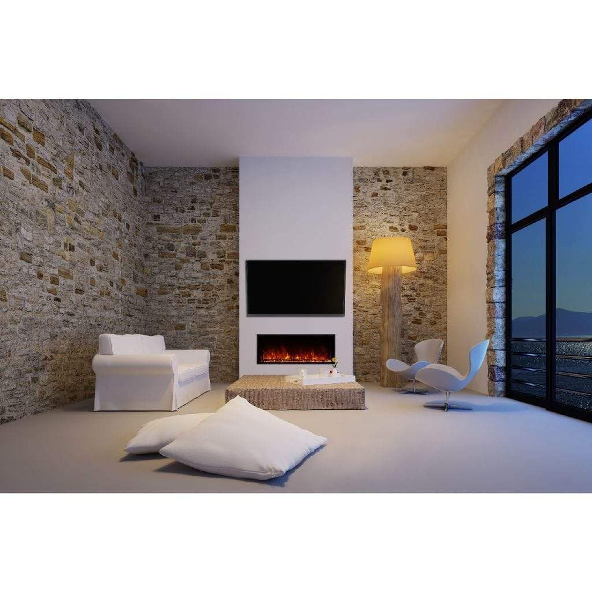 EcoSmart Fire 40" EL40 Electric Fireplace Insert with Adjustable Flame & LED Lighting by Mad Design Group