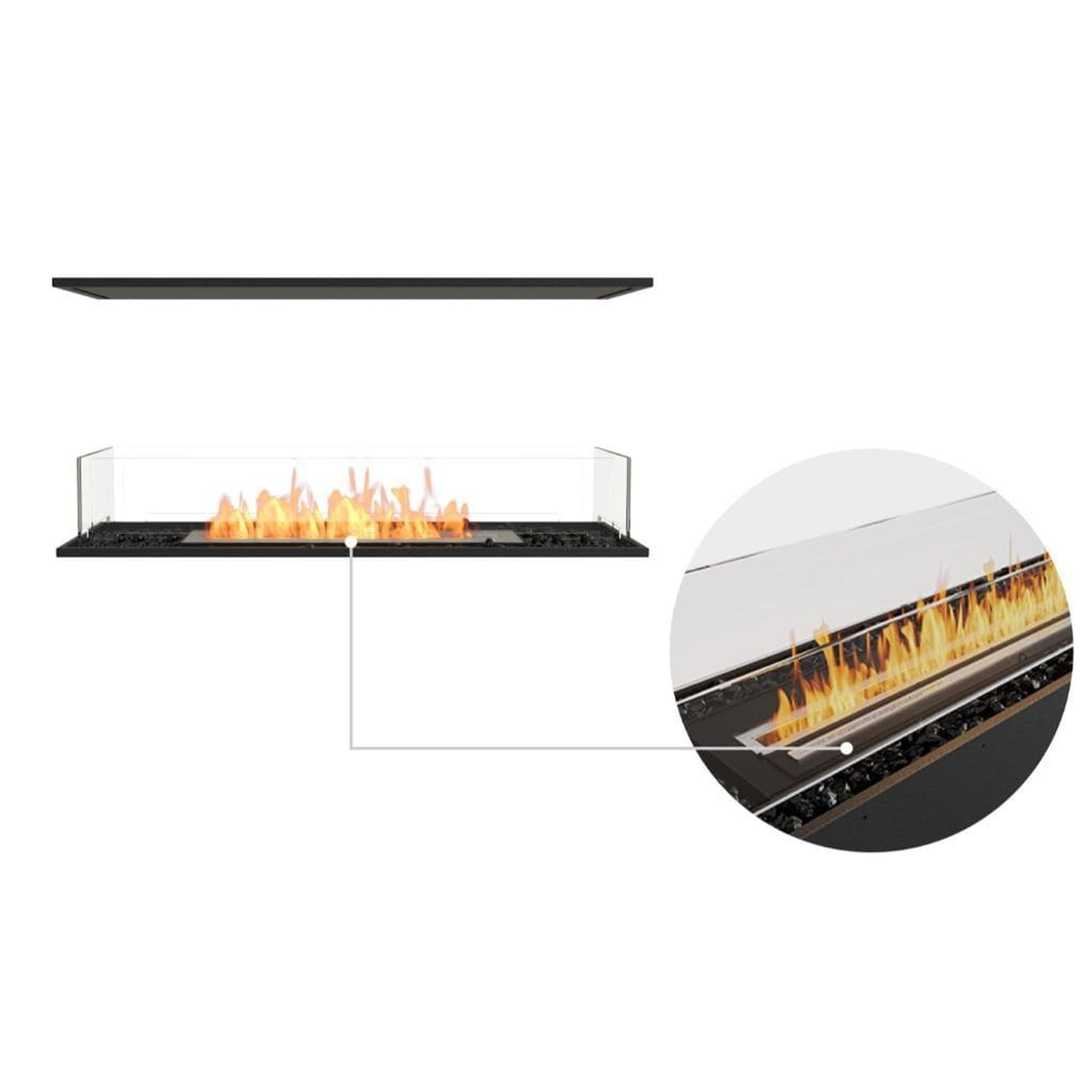 EcoSmart Fire 45" Flex 42IL Island Ethanol Fireplace Insert with Adjustable Flame by Mad Design Group