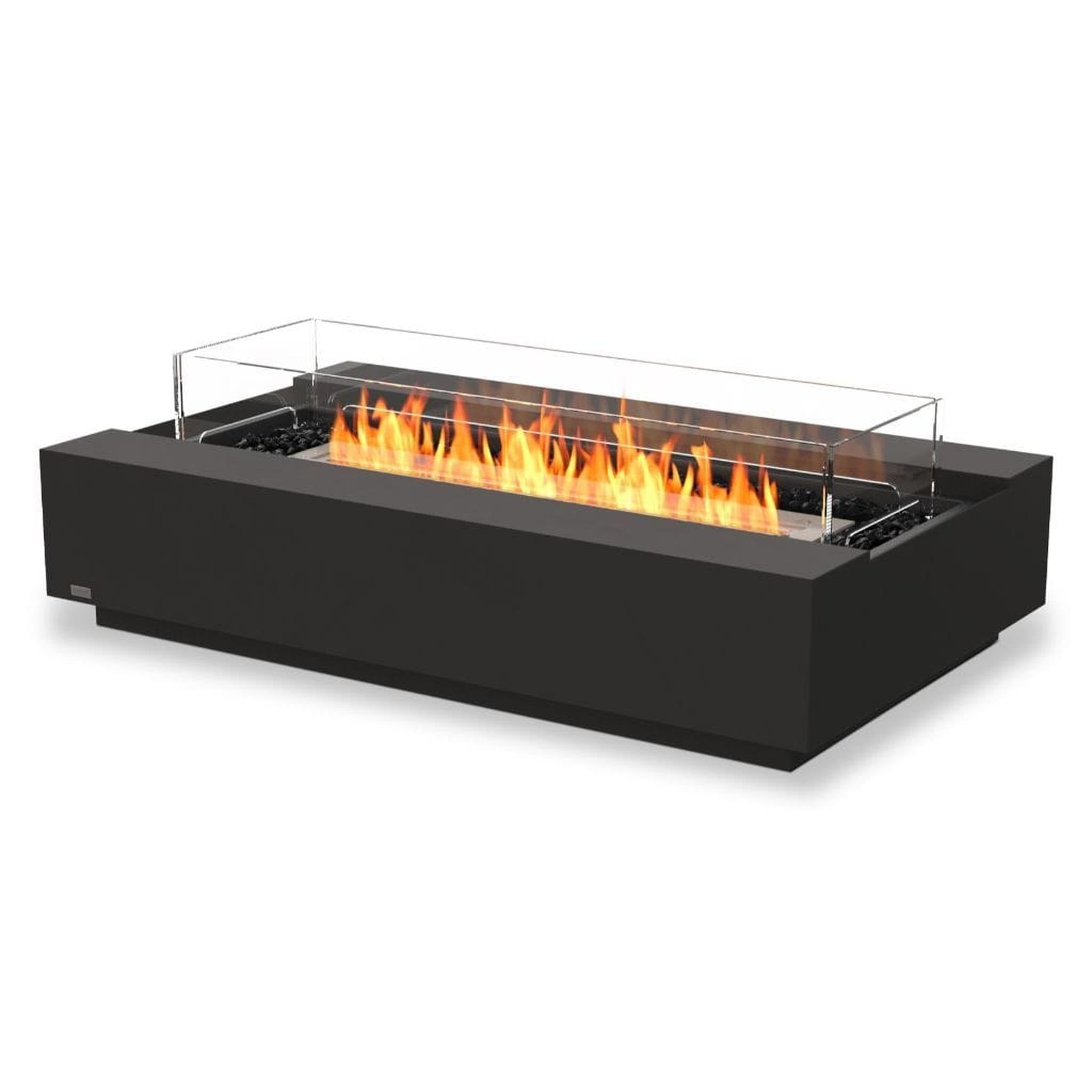 EcoSmart Fire 50" Cosmo 50 Fire Pit Table with Ethanol Burner – Indoor/Outdoor Concrete Design by Mad Design Group