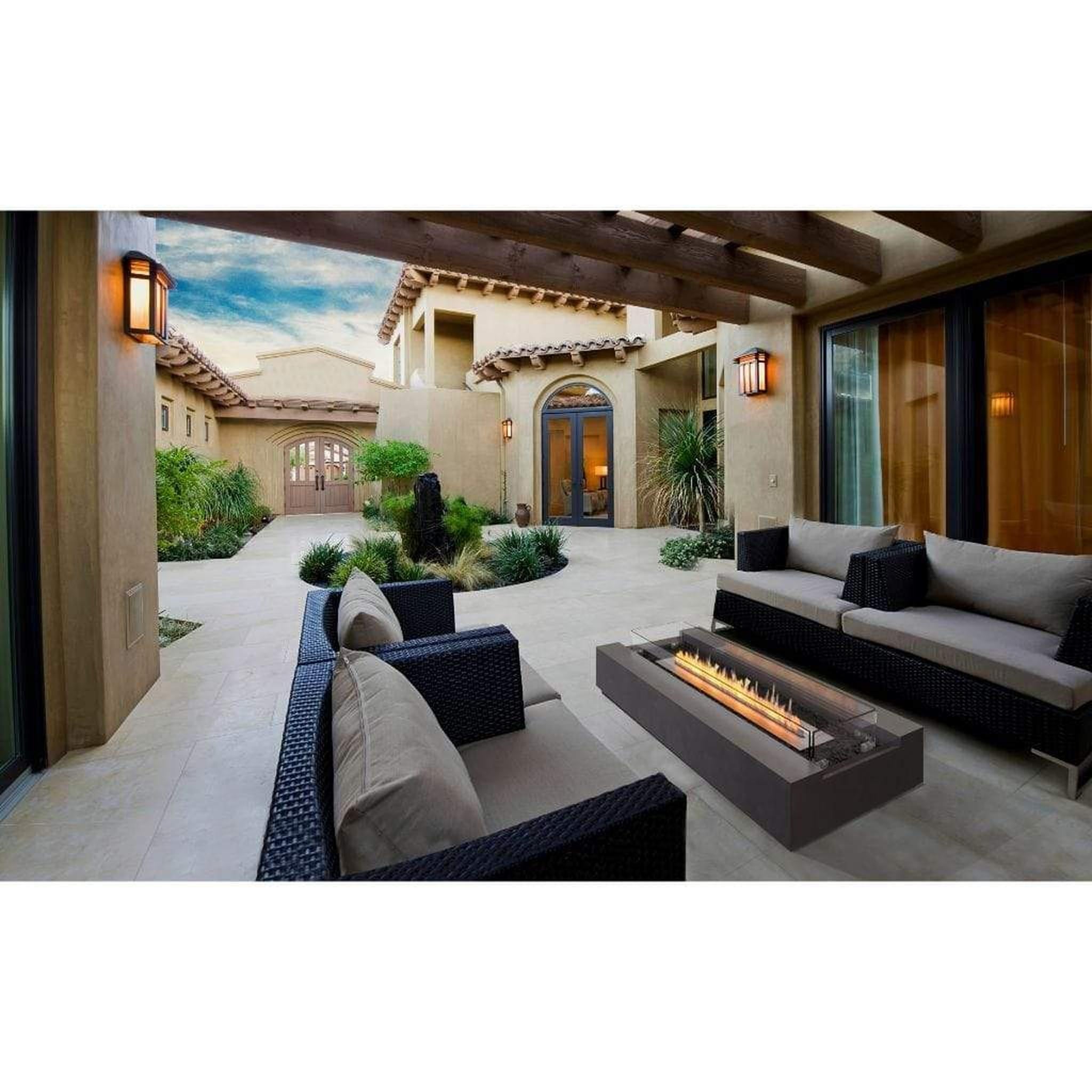 EcoSmart Fire 50" Cosmo 50 Fire Pit Table with Gas LP/NG Burner – Outdoor Concrete Design by Mad Design Group