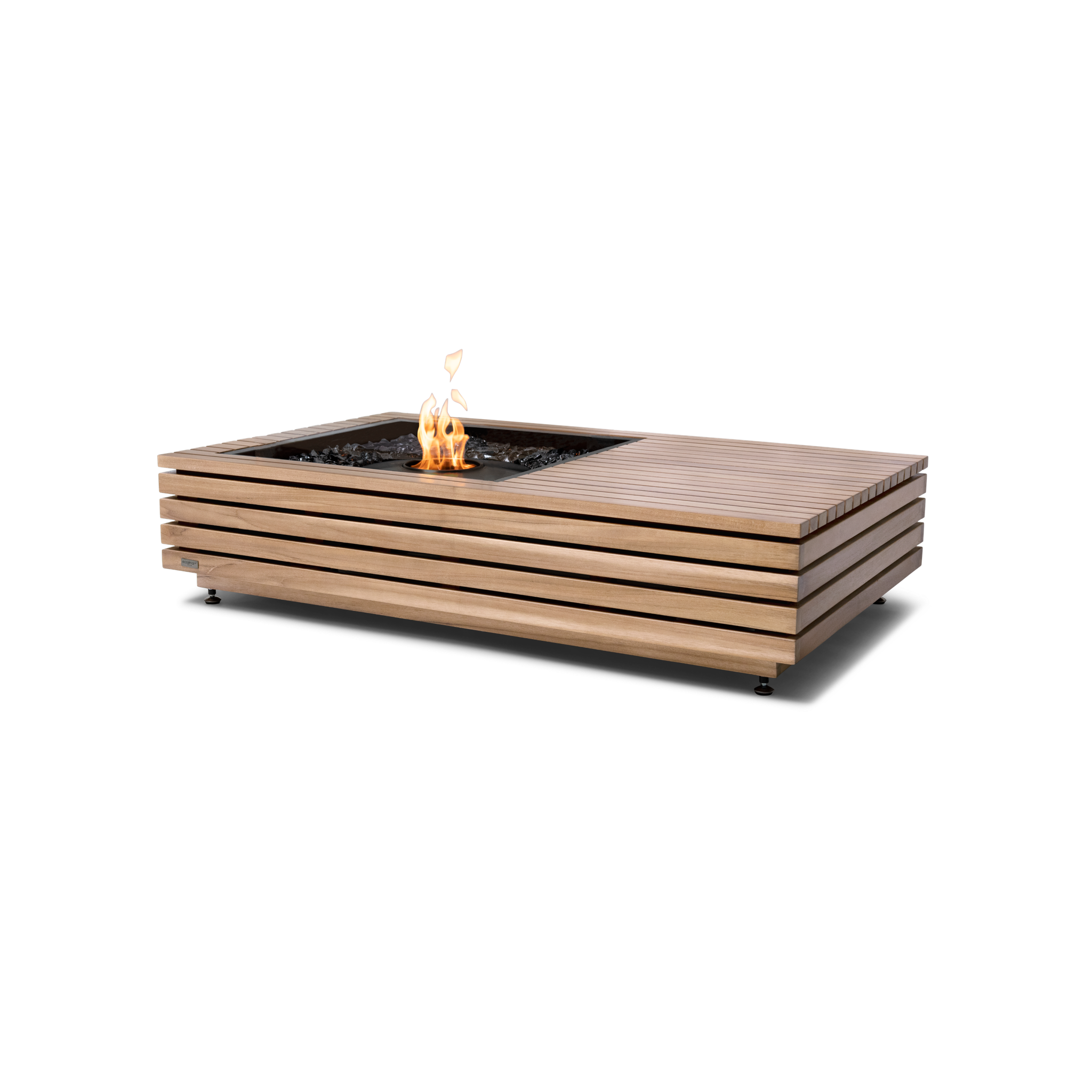 EcoSmart Fire 50" Manhattan 50 Fire Pit Table with Ethanol Burner – Indoor/Outdoor Concrete Design by Mad Design Group