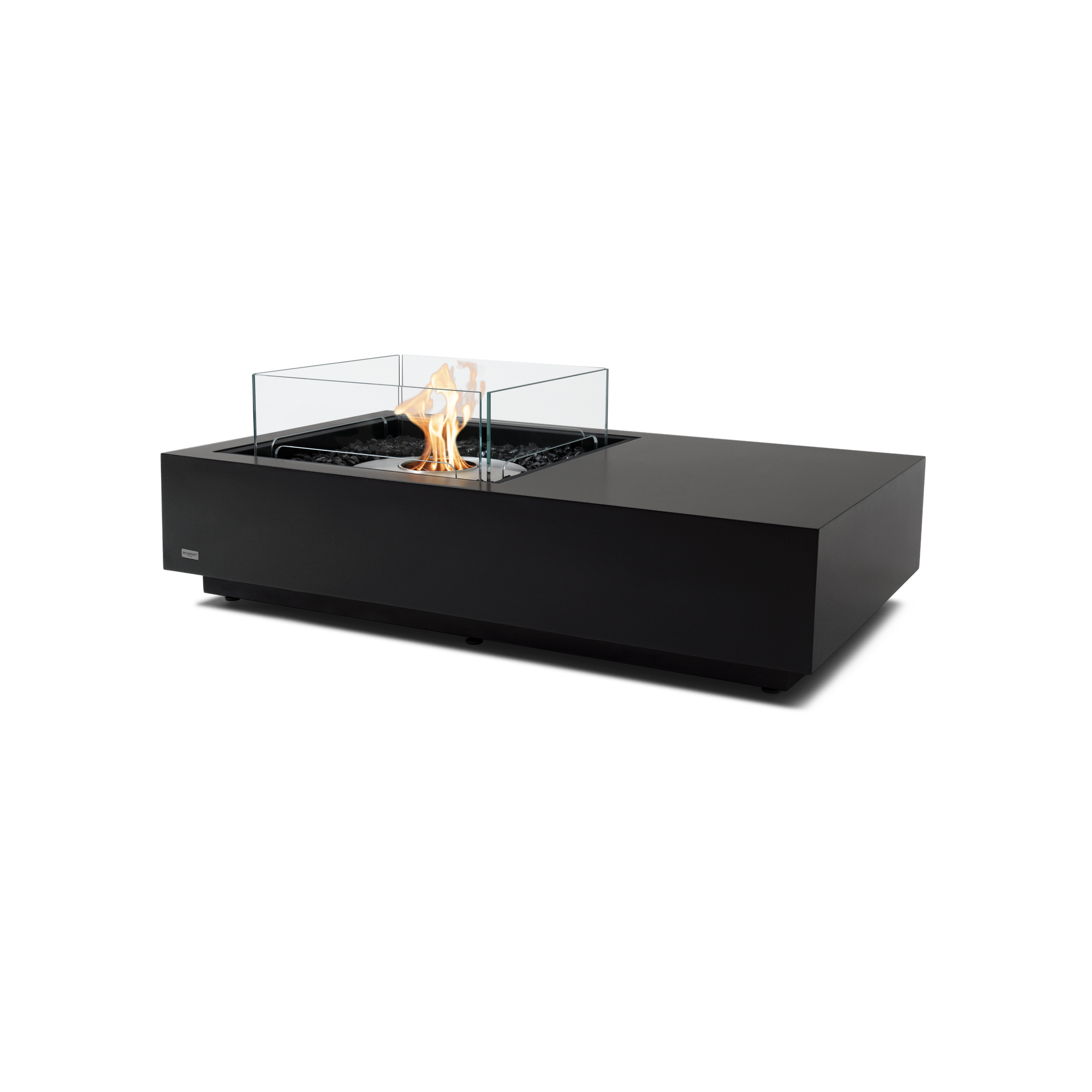 EcoSmart Fire 50" Manhattan 50 Fire Pit Table with Ethanol Burner – Indoor/Outdoor Concrete Design by Mad Design Group