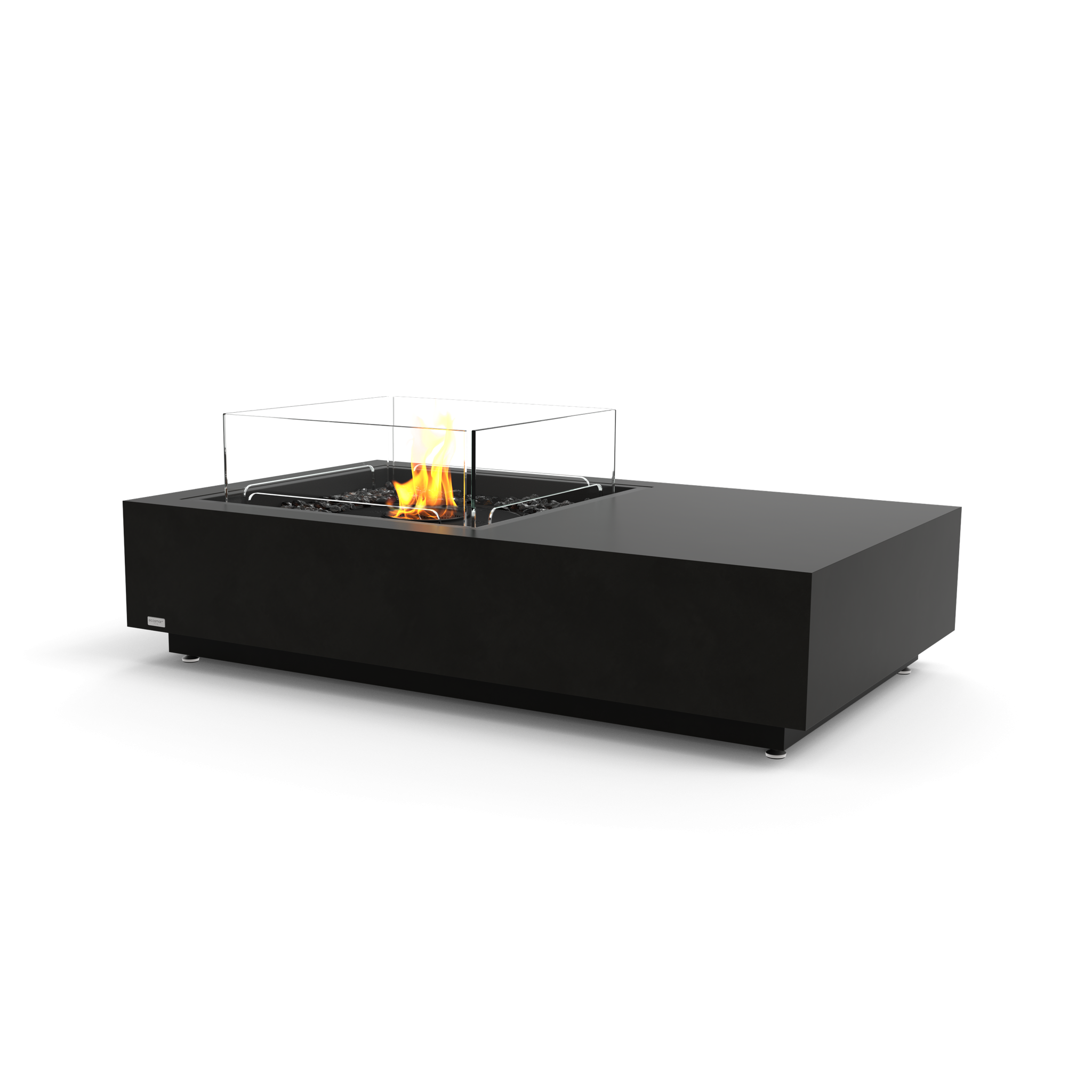 EcoSmart Fire 50" Manhattan 50 Fire Pit Table with Ethanol Burner – Indoor/Outdoor Concrete Design by Mad Design Group