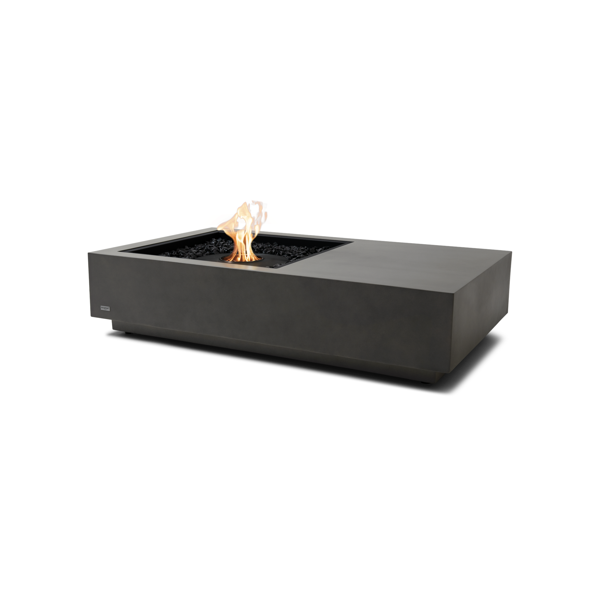 EcoSmart Fire 50" Manhattan 50 Fire Pit Table with Ethanol Burner – Indoor/Outdoor Concrete Design by Mad Design Group
