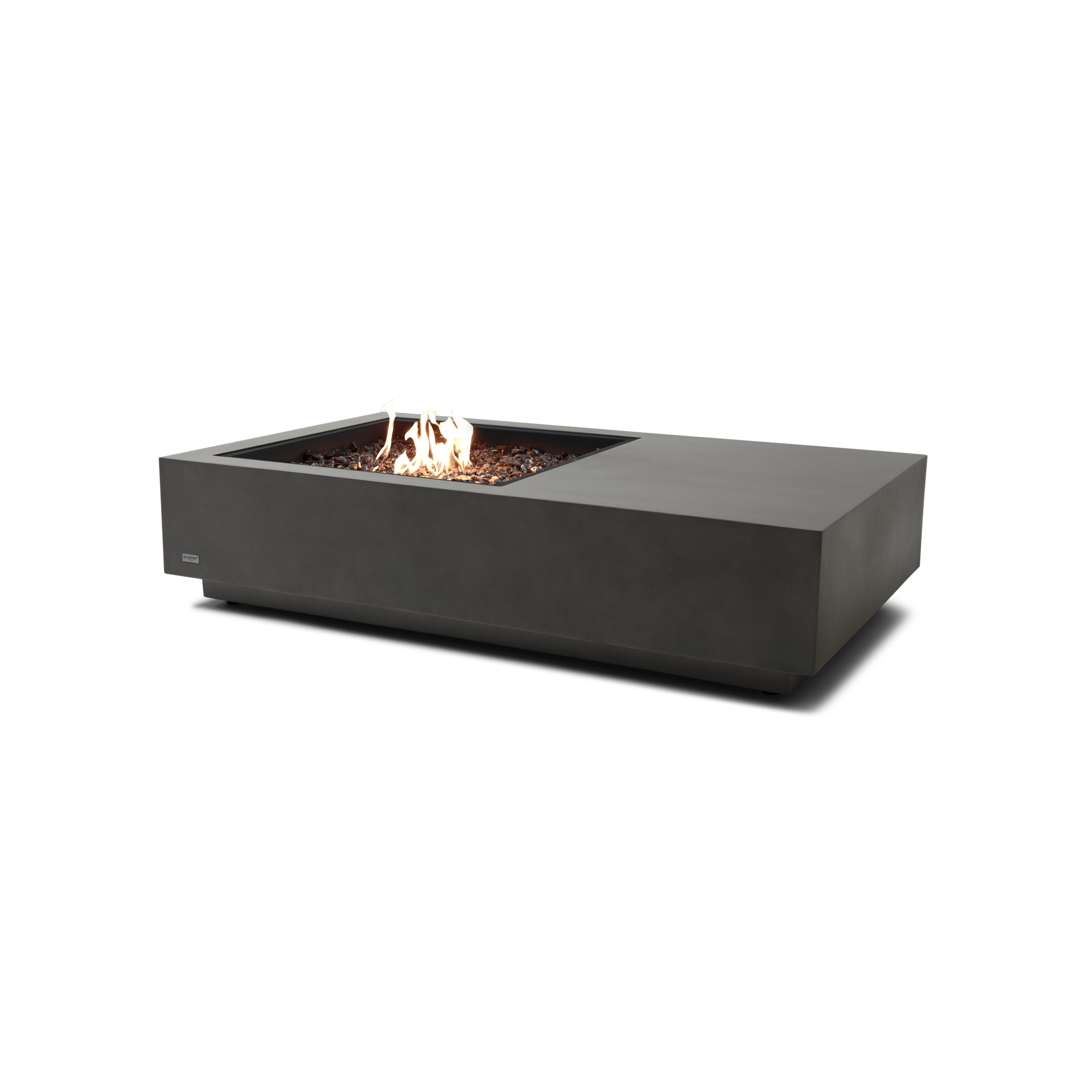 EcoSmart Fire 50" Manhattan 50 Fire Pit Table with Gas LP/NG Burner – Outdoor Concrete Design by Mad Design Group