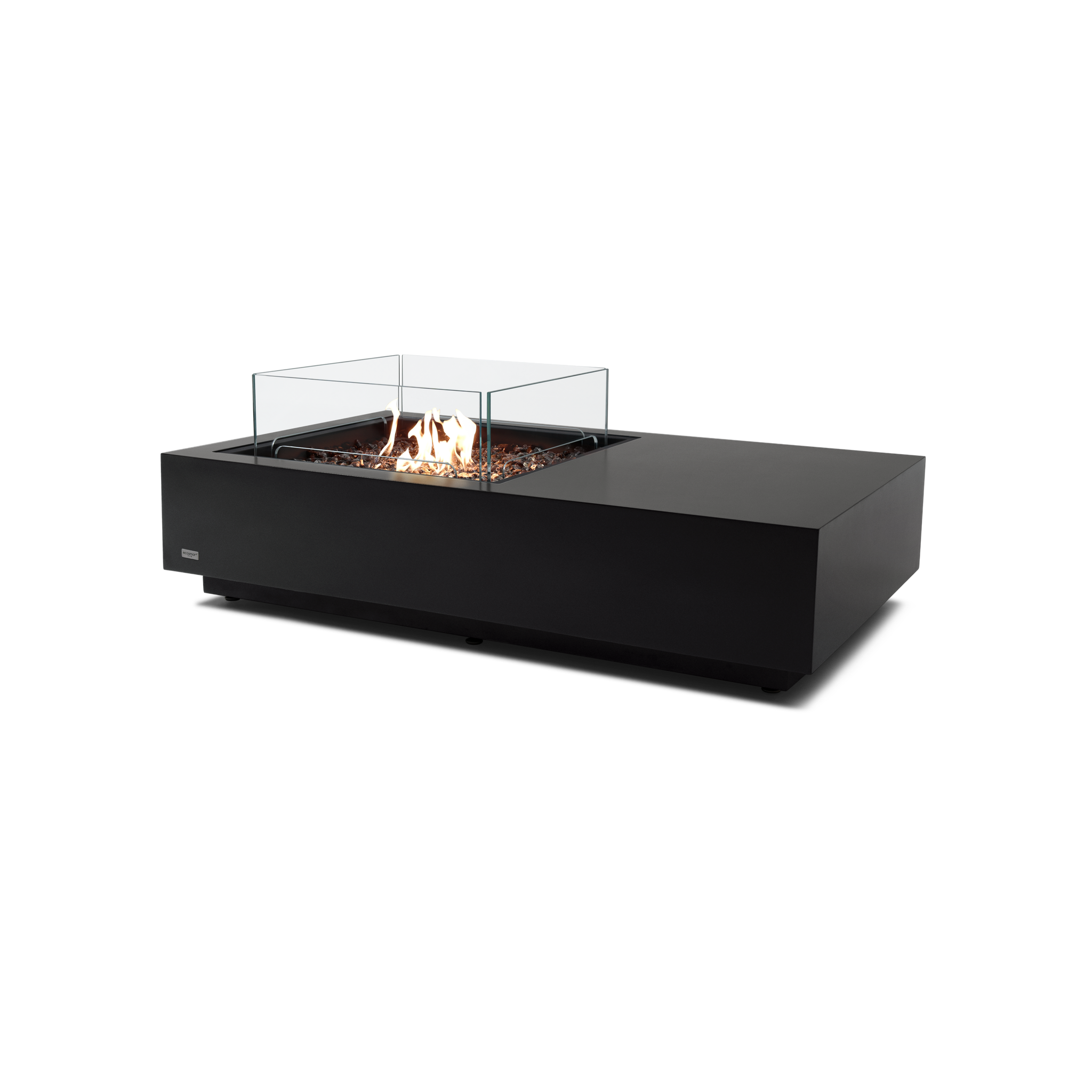 EcoSmart Fire 50" Manhattan 50 Fire Pit Table with Gas LP/NG Burner – Outdoor Concrete Design by Mad Design Group