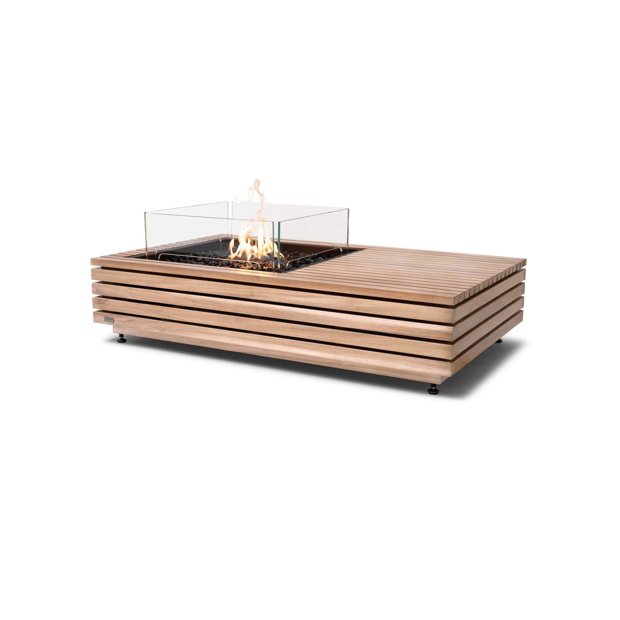 EcoSmart Fire 50" Manhattan 50 Fire Pit Table with Gas LP/NG Burner – Outdoor Concrete Design by Mad Design Group