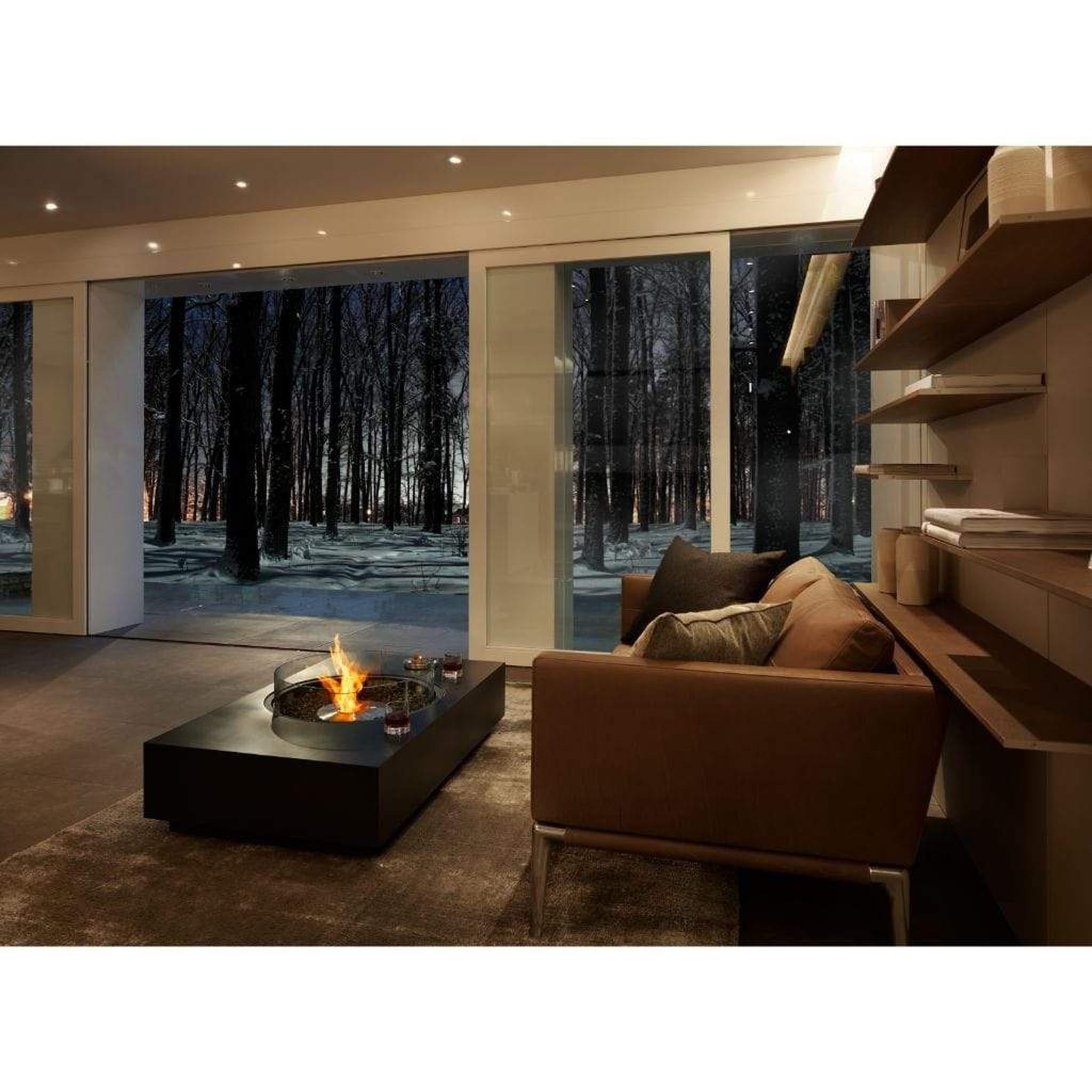 EcoSmart Fire 50" Martini 50 Fire Pit Table with Gas LP/NG Burner – Outdoor Concrete Design by Mad Design Group