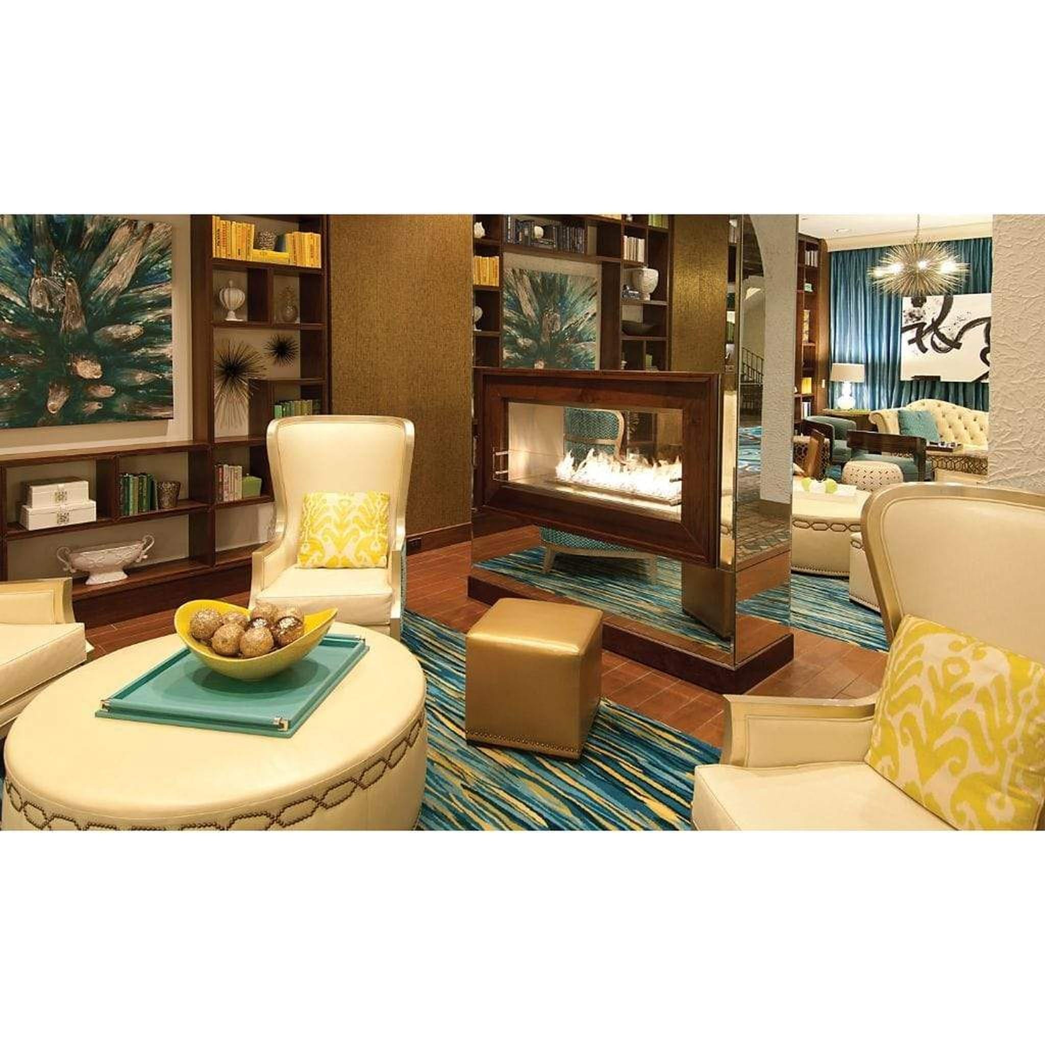 EcoSmart Fire 57" Flex 50DB Double Sided Ethanol Fireplace Insert with Adjustable Flame by Mad Design Group
