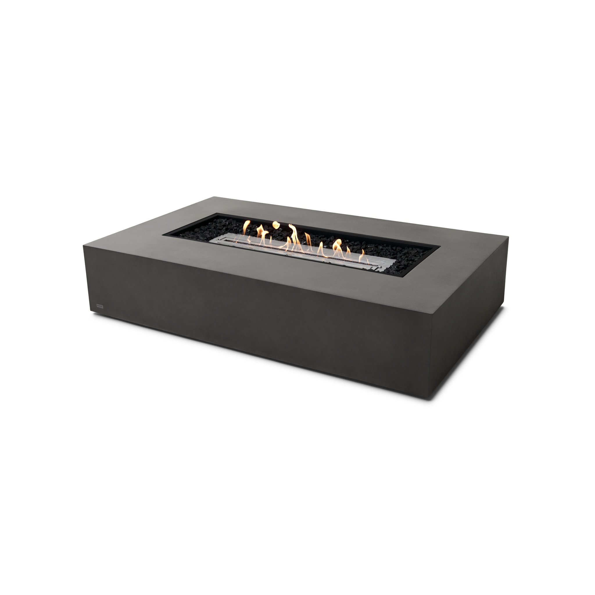 EcoSmart Fire 65" Wharf 65 Indoor/Outdoor Fire Pit Table with Ethanol Burner – Handcrafted Concrete Design by Mad Design Group