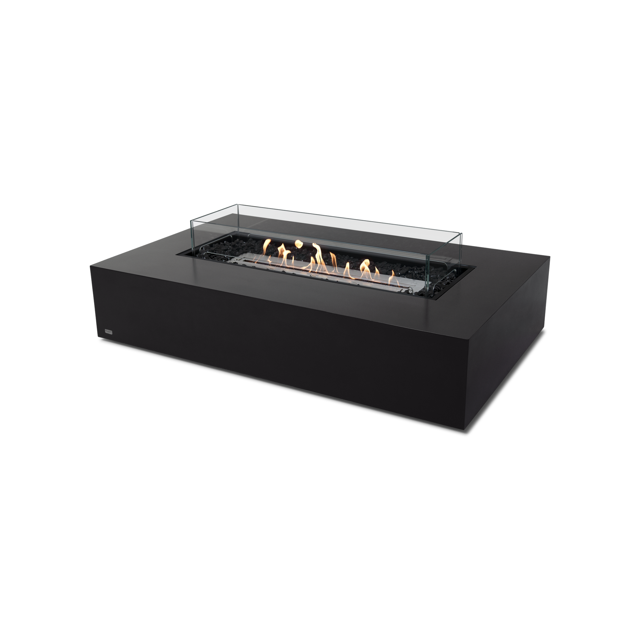 EcoSmart Fire 65" Wharf 65 Indoor/Outdoor Fire Pit Table with Ethanol Burner – Handcrafted Concrete Design by Mad Design Group