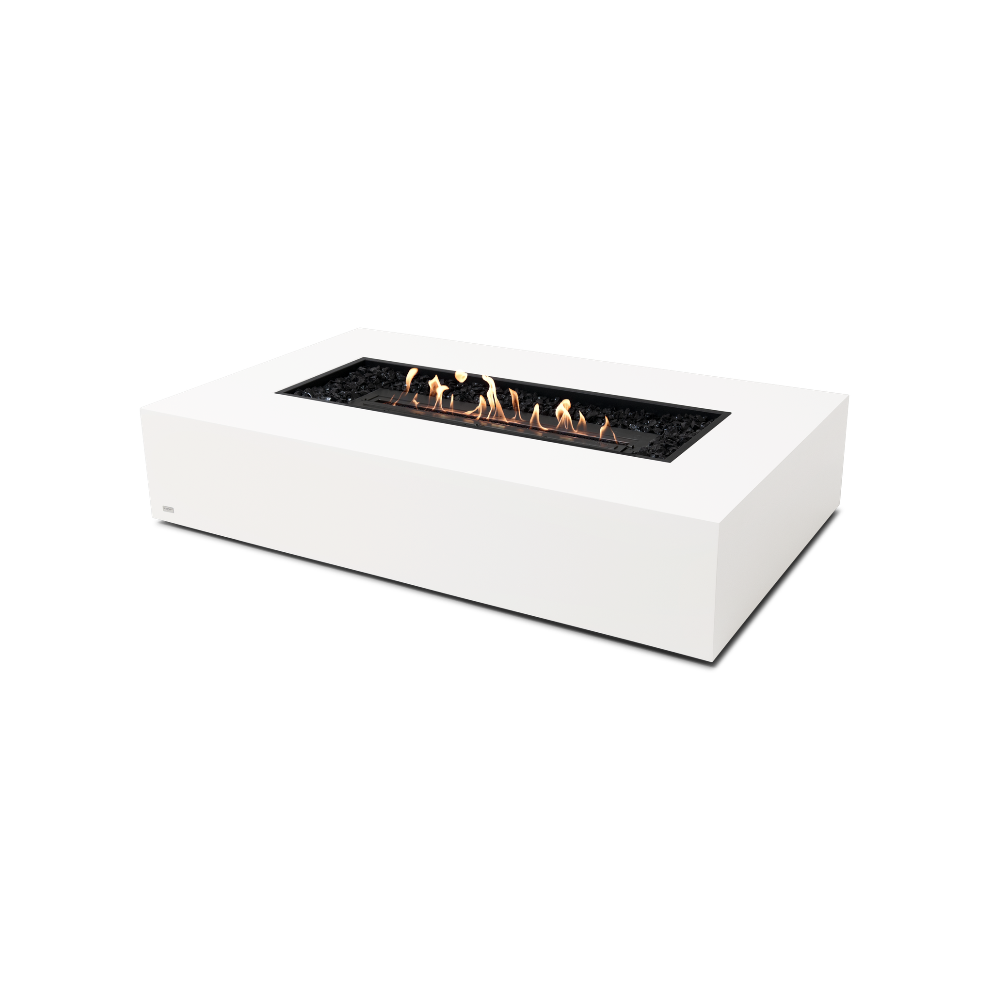 EcoSmart Fire 65" Wharf 65 Indoor/Outdoor Fire Pit Table with Ethanol Burner – Handcrafted Concrete Design by Mad Design Group