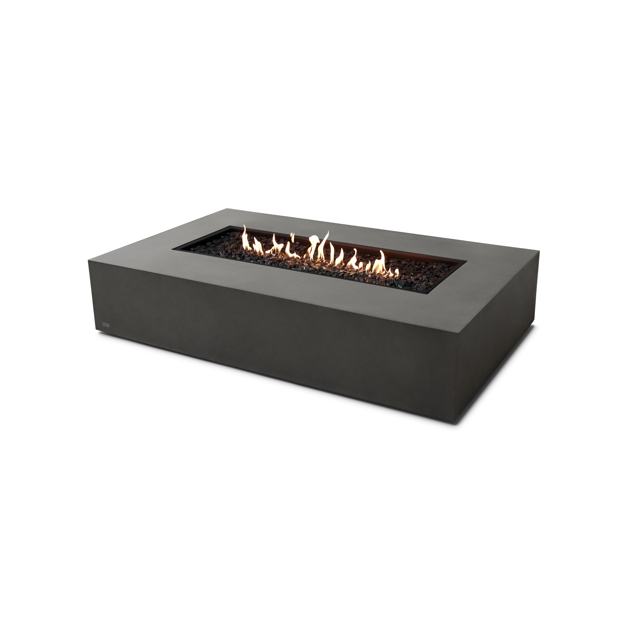 EcoSmart Fire 65" Wharf 65 Outdoor Fire Pit Table with Gas LP/NG Burner – Handcrafted Concrete Design by Mad Design Group