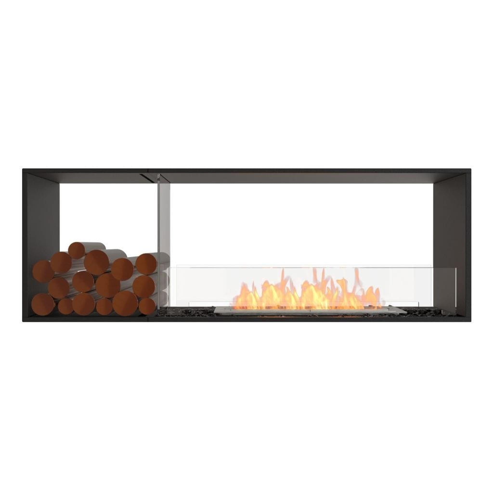 EcoSmart Fire 67" Flex 60DB Double Sided Ethanol Fireplace Insert with Decorative Box and Adjustable Flame by Mad Design Group