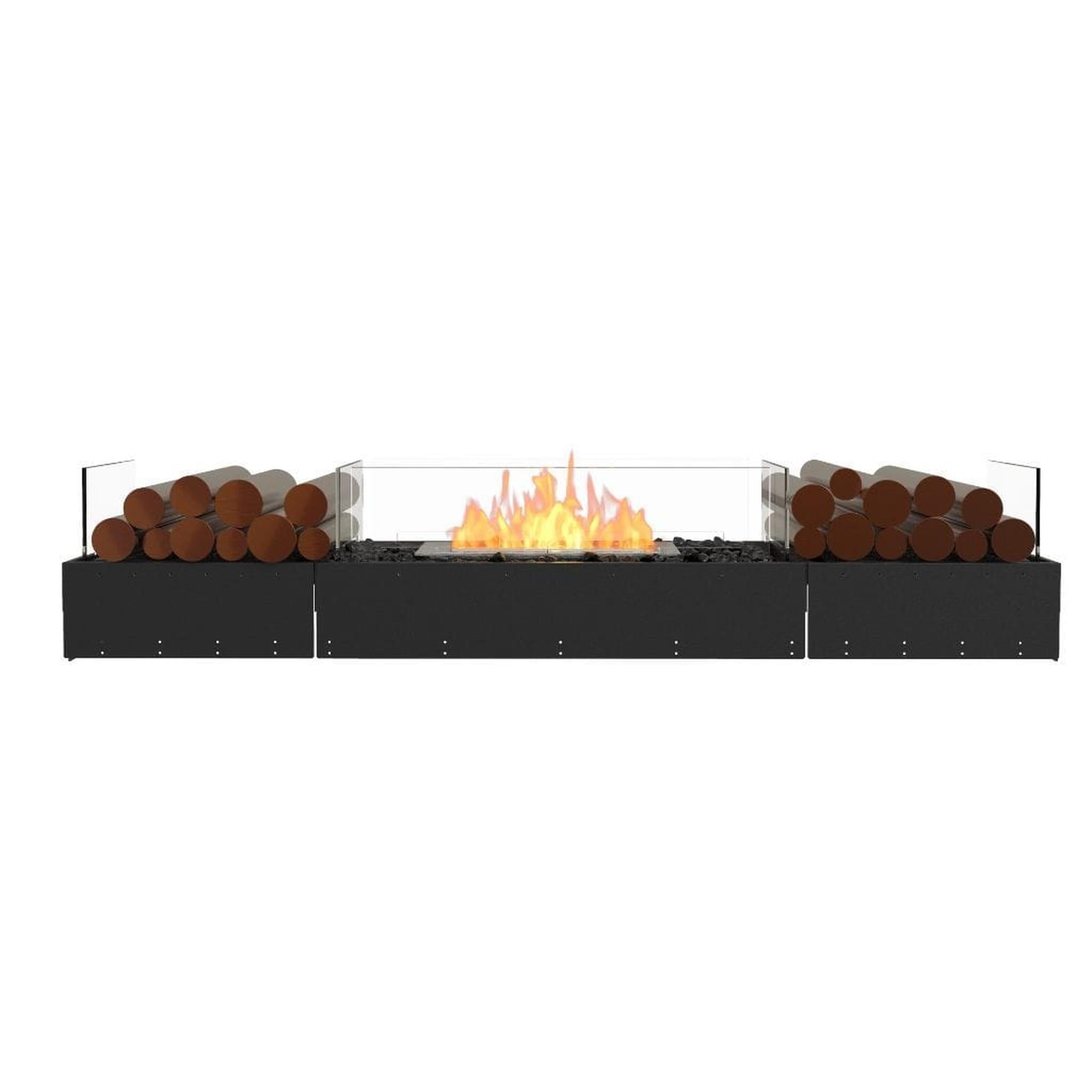 EcoSmart Fire 71" Flex 68BN Bench See-Through Fireplace Insert with Decorative Box by Mad Design Group