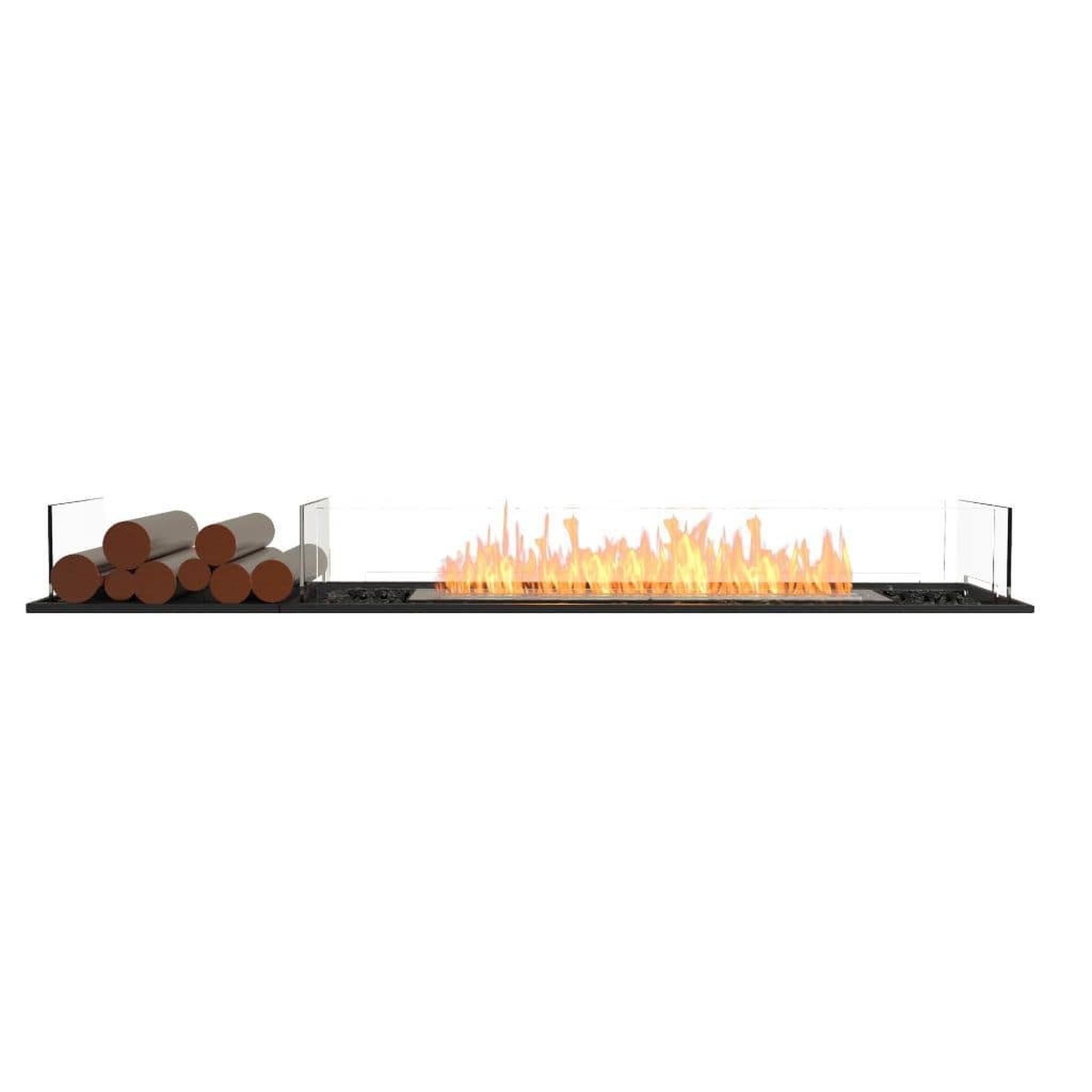 EcoSmart Fire 71" Flex 68BN Bench See-Through Fireplace Insert with Decorative Box by Mad Design Group