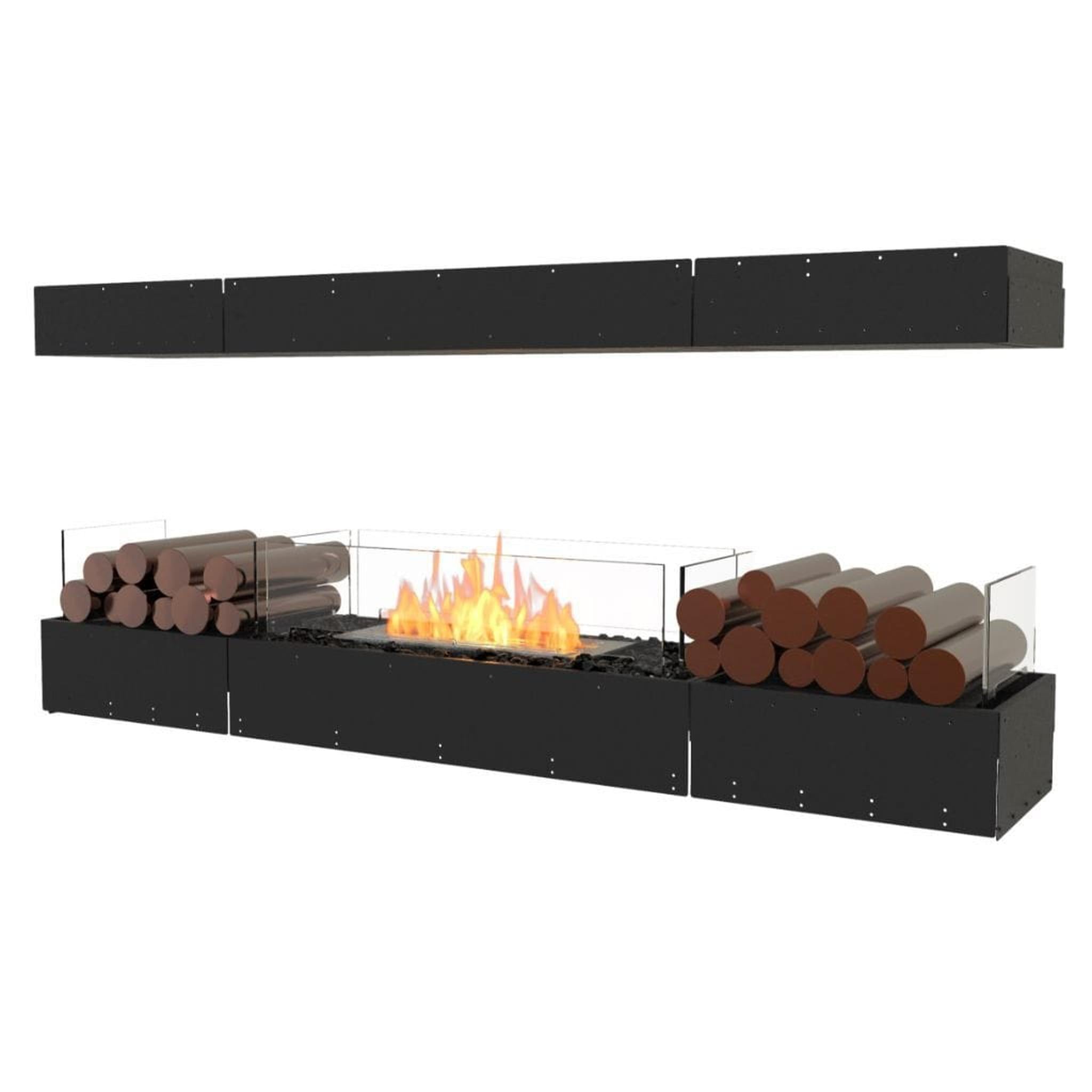 EcoSmart Fire 71" Flex 68IL Island Ethanol Fireplace Insert with Decorative Box and Adjustable Flame by Mad Design Group