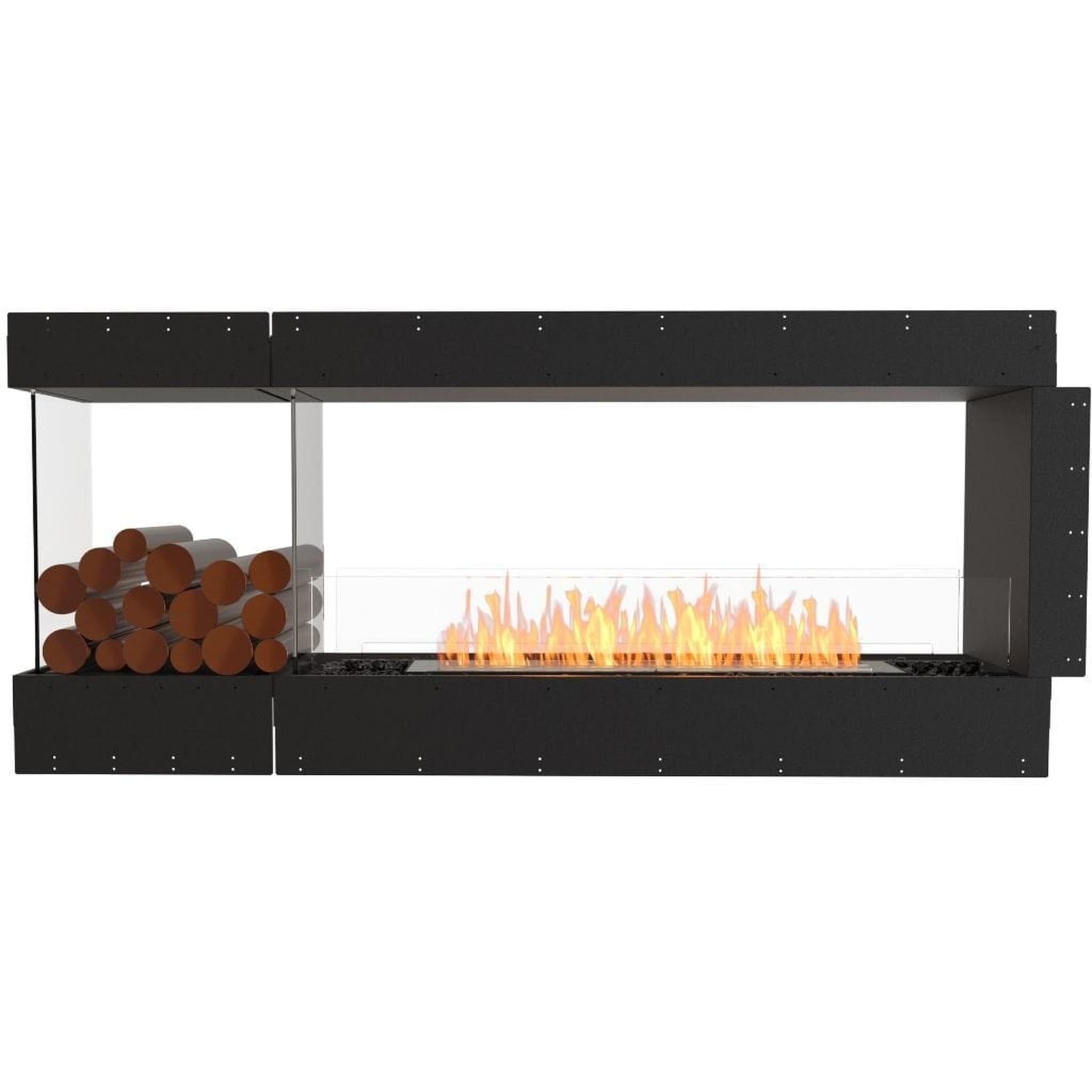 EcoSmart Fire 73" Flex 68PN Peninsula Ethanol Fireplace Insert with Decorative Box and Adjustable Flame by Mad Design Group