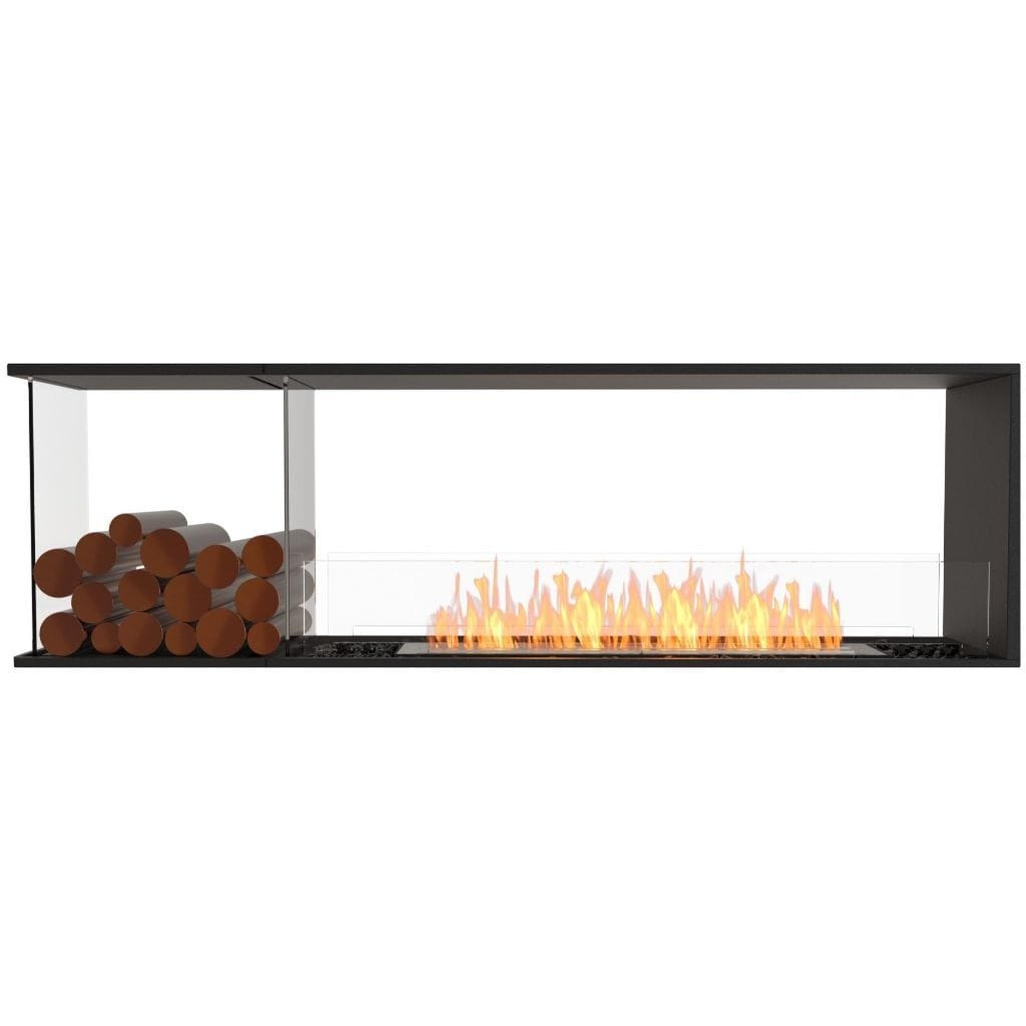 EcoSmart Fire 73" Flex 68PN Peninsula Ethanol Fireplace Insert with Decorative Box and Adjustable Flame by Mad Design Group