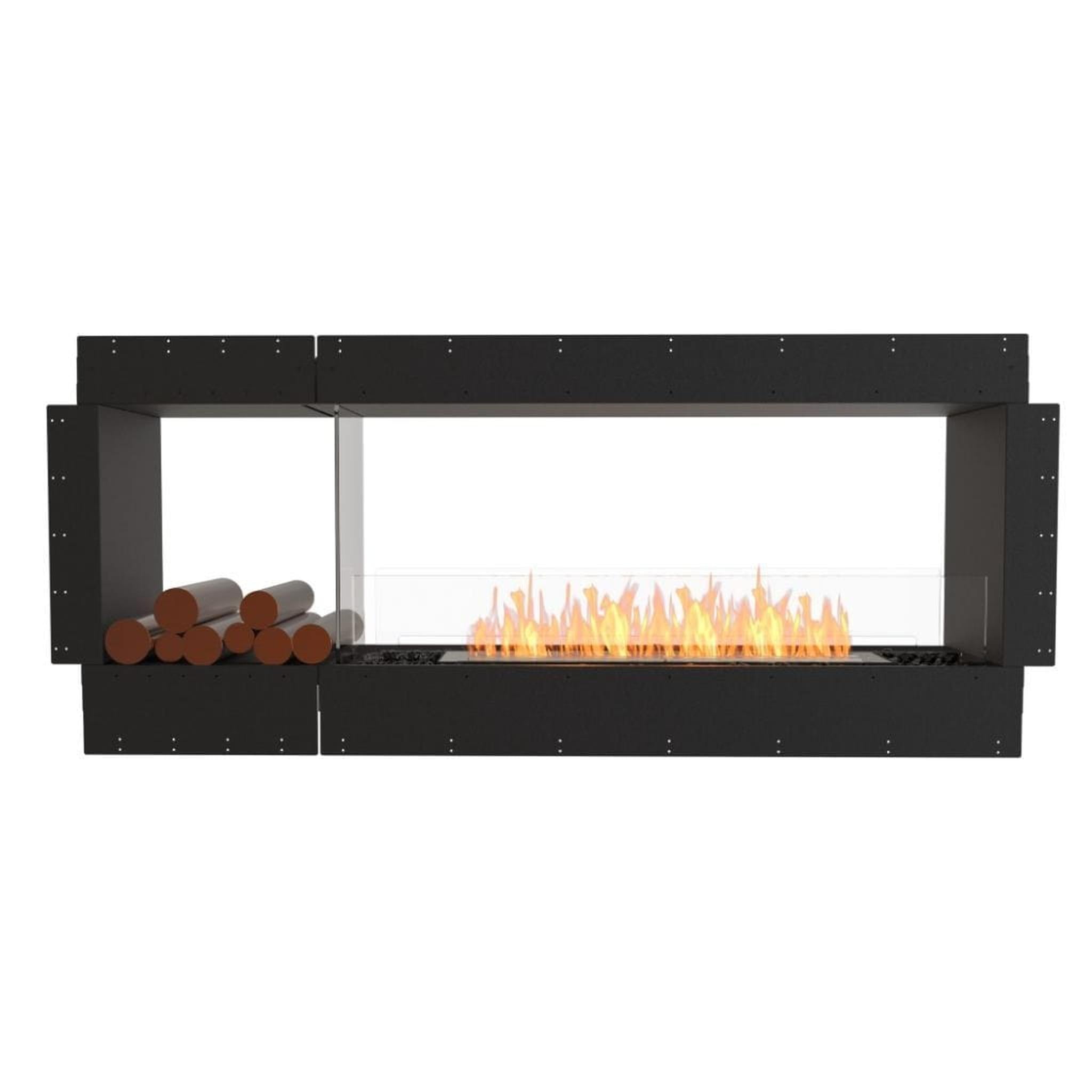 EcoSmart Fire 76" Flex 68DB Double Sided Ethanol Fireplace Insert with Decorative Box and Adjustable Flame by Mad Design Group