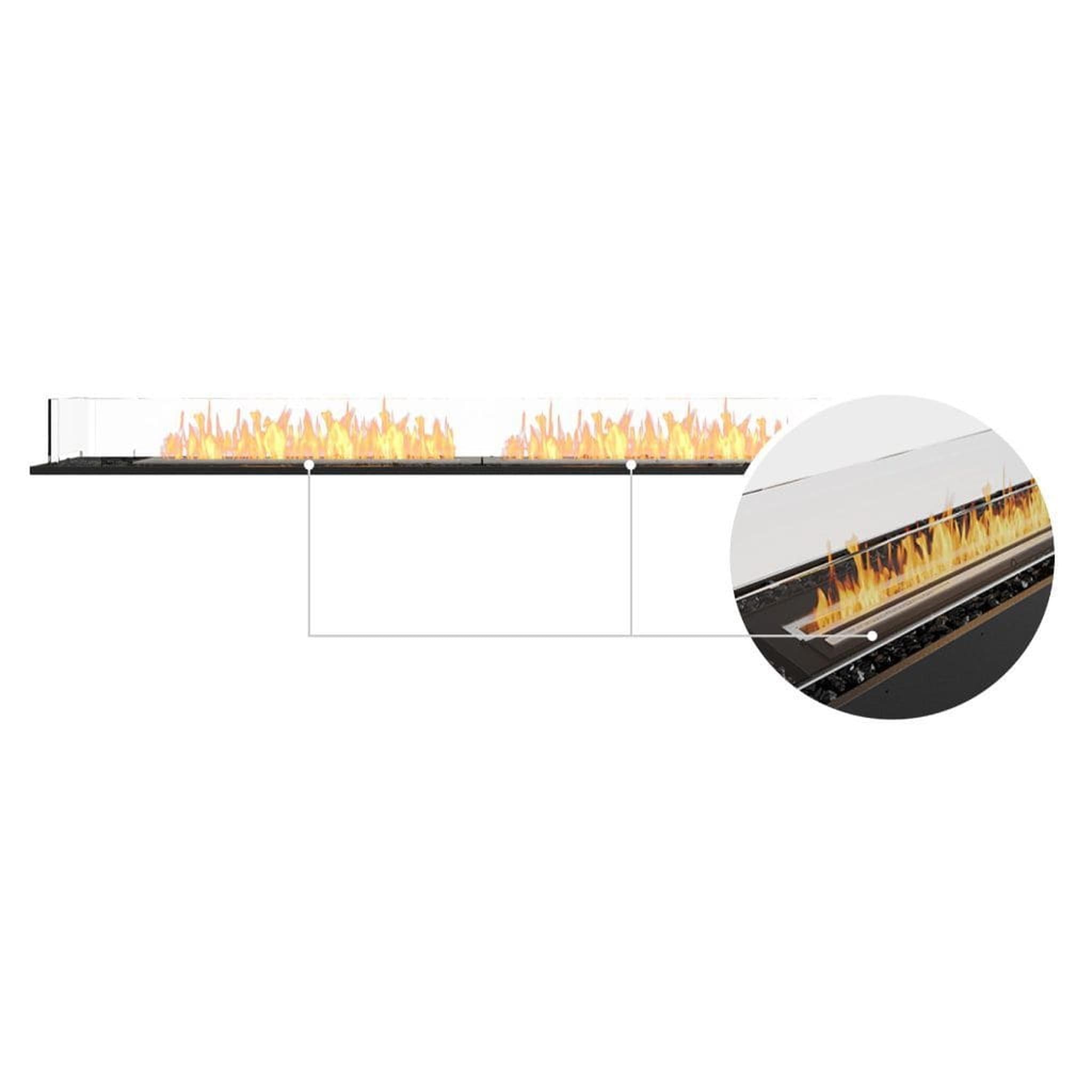 EcoSmart Fire 89" Flex 86BN Bench See-Through Ethanol Fireplace Insert by Mad Design Group