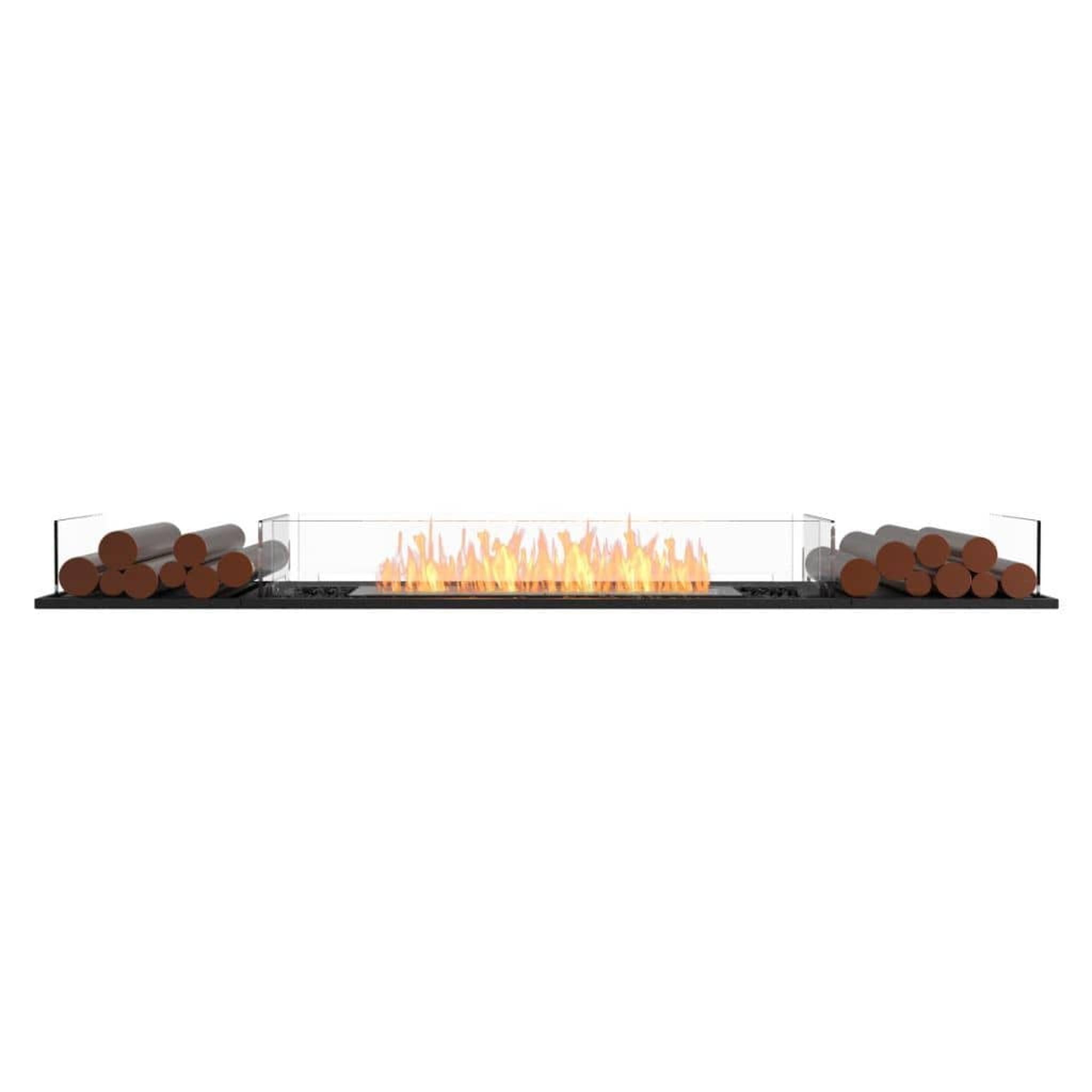 EcoSmart Fire 89" Flex 86BN Bench See-Through Ethanol Fireplace Insert with Decorative Box by Mad Design Group