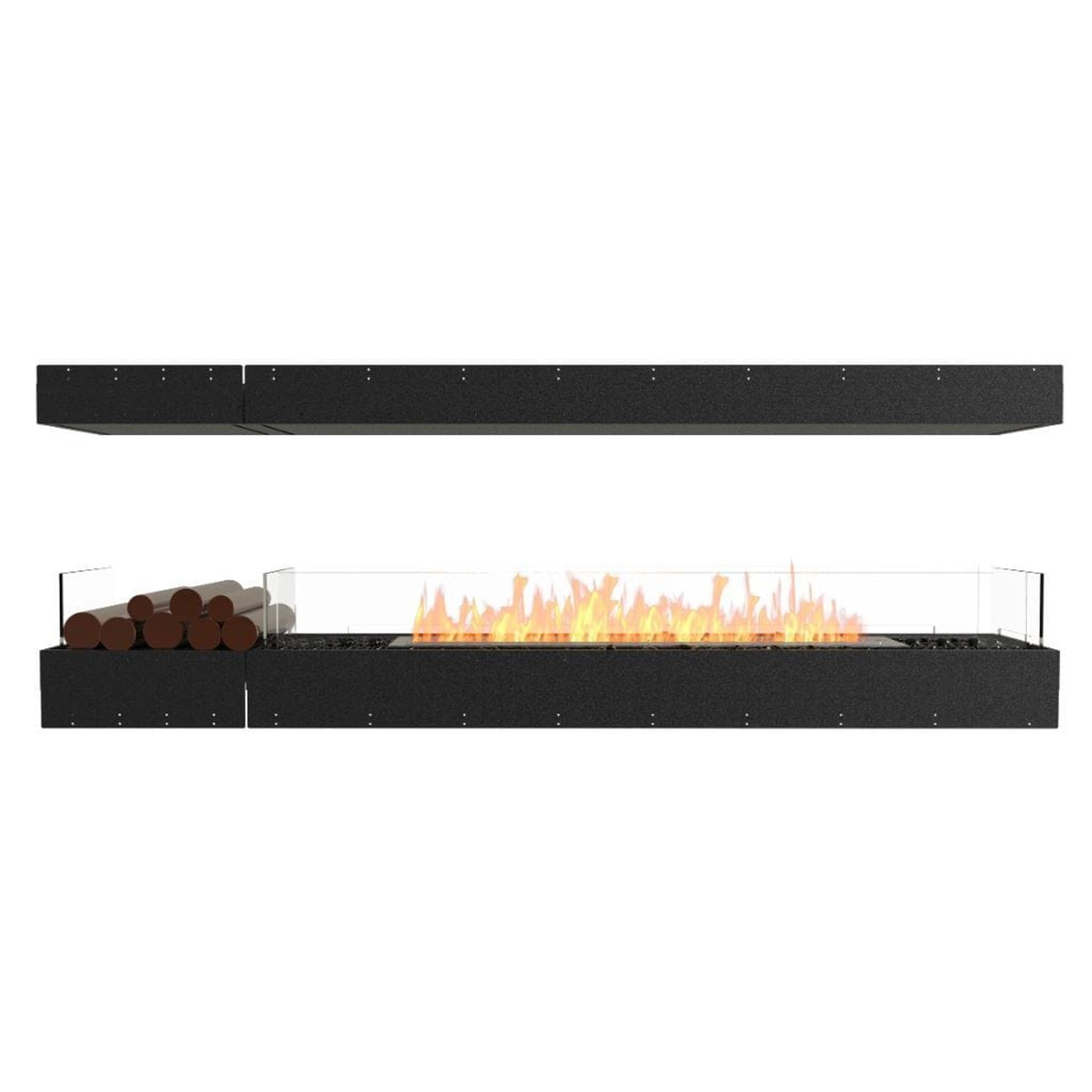 EcoSmart Fire 89" Flex 86IL Island Ethanol Fireplace Insert with Decorative Box and Adjustable Flame by Mad Design Group