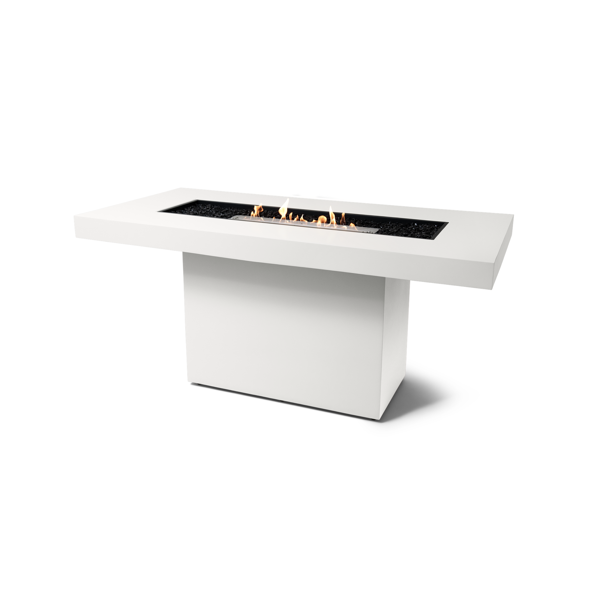 EcoSmart Fire 89" Gin 90 Bar Height Fire Pit Table with Ethanol Burner – Handcrafted Concrete Design by Mad Design Group