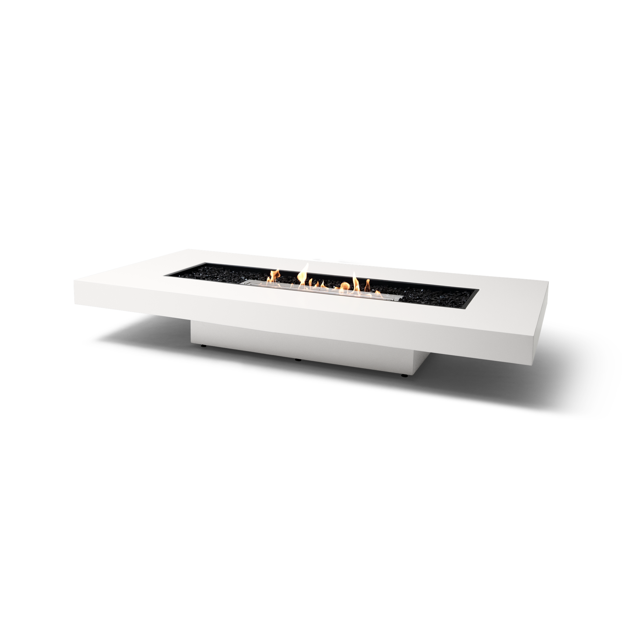 EcoSmart Fire 89" Gin 90 Low Height Fire Pit Table with Ethanol Burner – Handcrafted Concrete Design by Mad Design Group