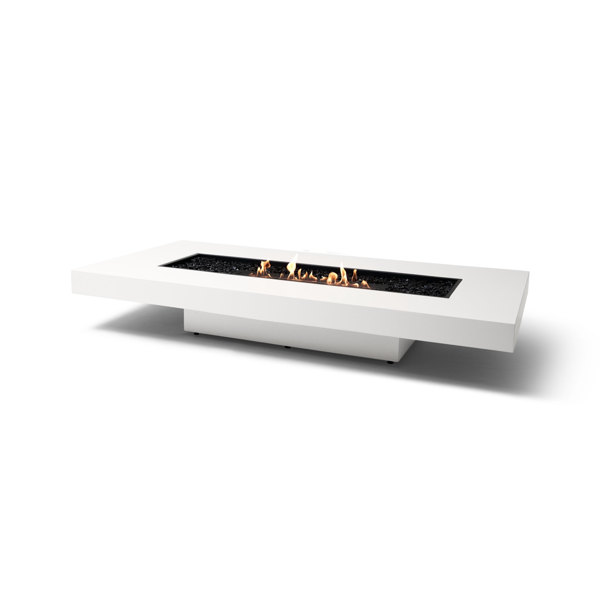 EcoSmart Fire 89" Gin 90 Low Height Fire Pit Table with Ethanol Burner – Handcrafted Concrete Design by Mad Design Group