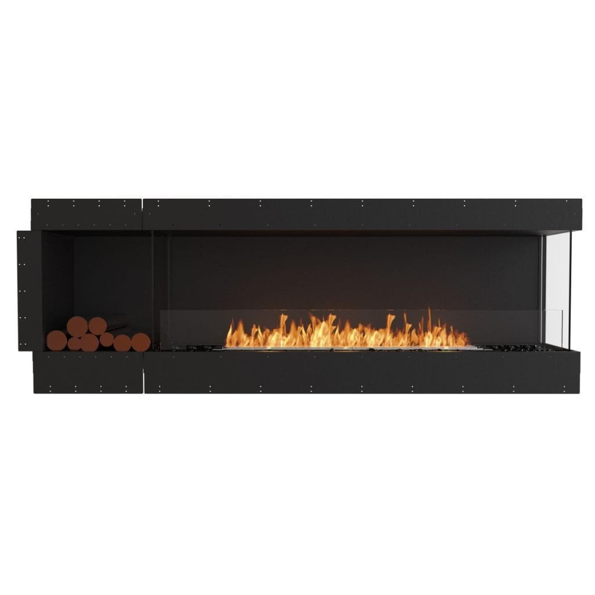 EcoSmart Fire Flex 86LC/86RC 91" Ethanol Fireplace Insert with Decorative Box and Adjustable Flame by Mad Design Group