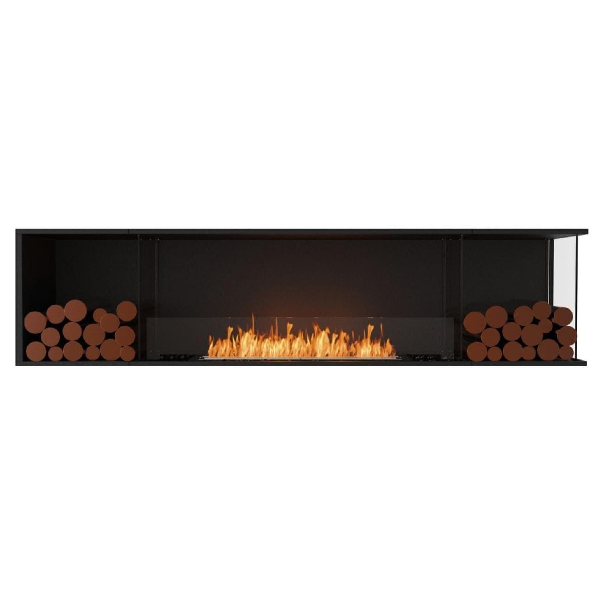 EcoSmart Fire Flex 86LC/86RC 91" Ethanol Fireplace Insert with Decorative Box and Adjustable Flame by Mad Design Group