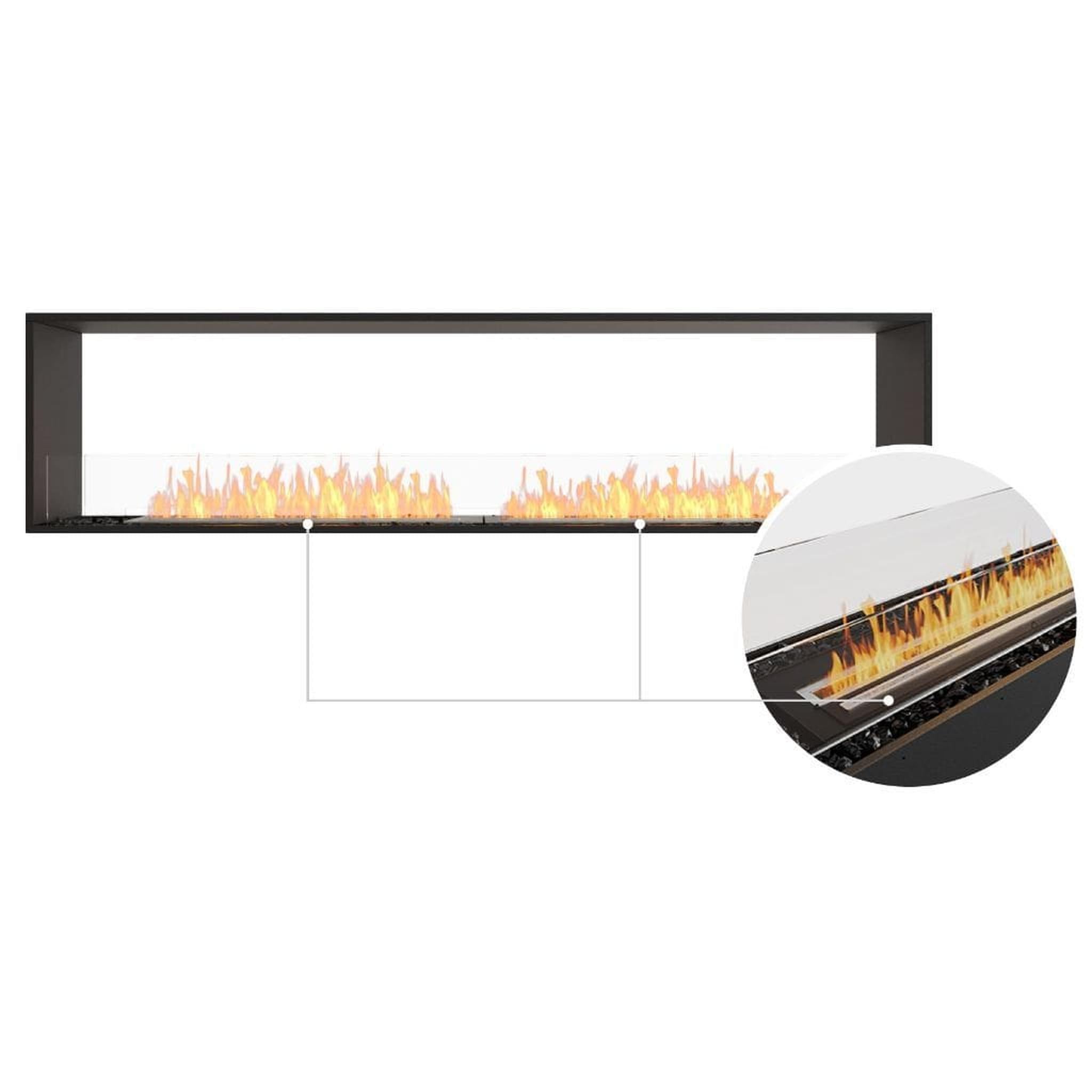 EcoSmart Fire 94" Flex 86DB Double Sided Ethanol Fireplace Insert with Adjustable Flame Control by Mad Design Group