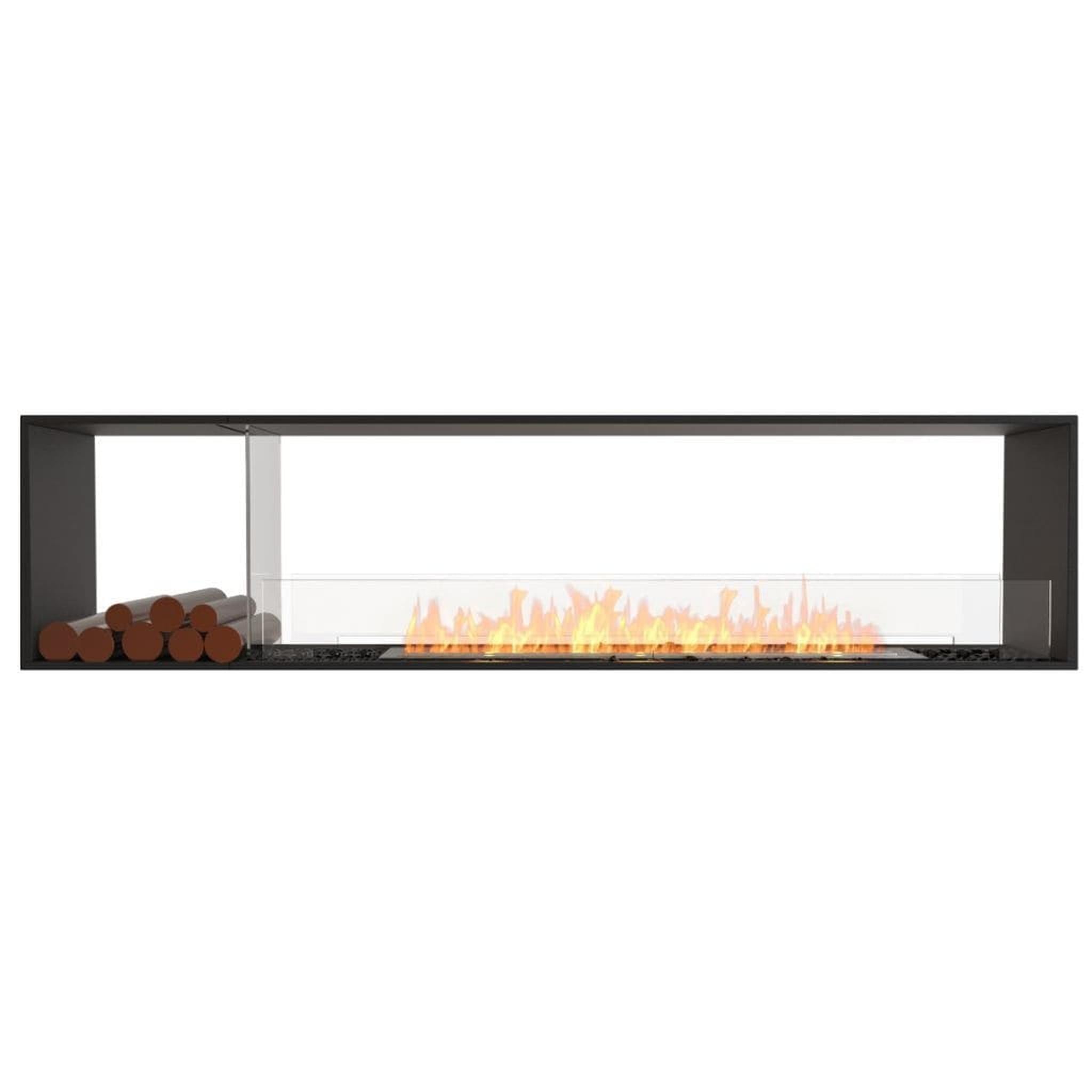 EcoSmart Fire 94" Flex 86DB Double Sided Ethanol Fireplace Insert with Decorative Box and Zero Clearance Design by Mad Design Group