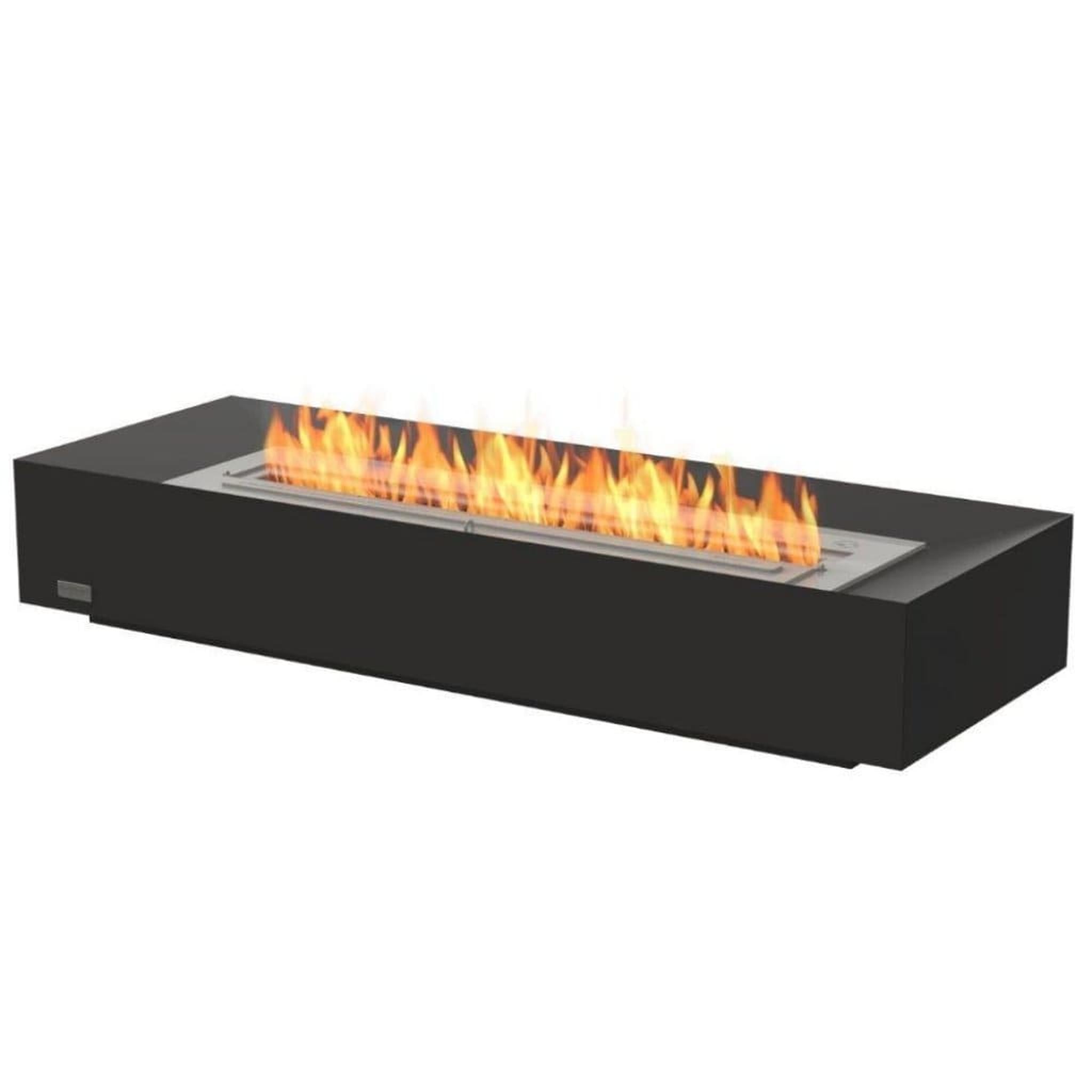 EcoSmart Fire Grate 36" Ethanol Fireplace Insert with Stainless Steel Burner and Fluid Concrete Technology by MAD Design Group