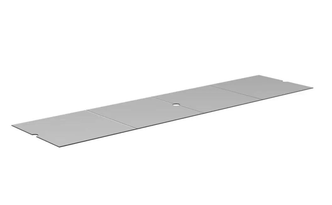 EcoSmart Fire L65 Glass Cover Plate in Smoky Gray by MAD Design Group