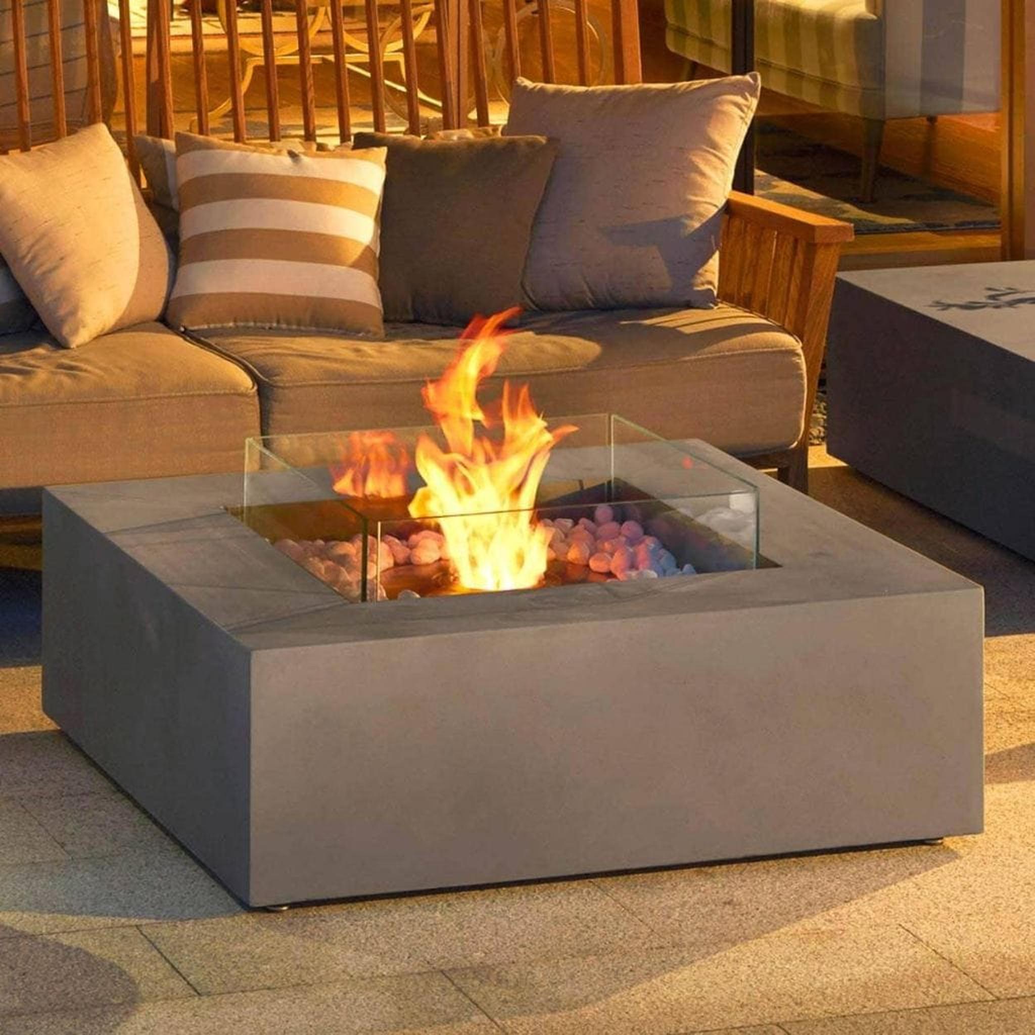 EcoSmart Fire S500 Fire Screen for Base 40 & Manhattan Fire Pits by Mad Design Group