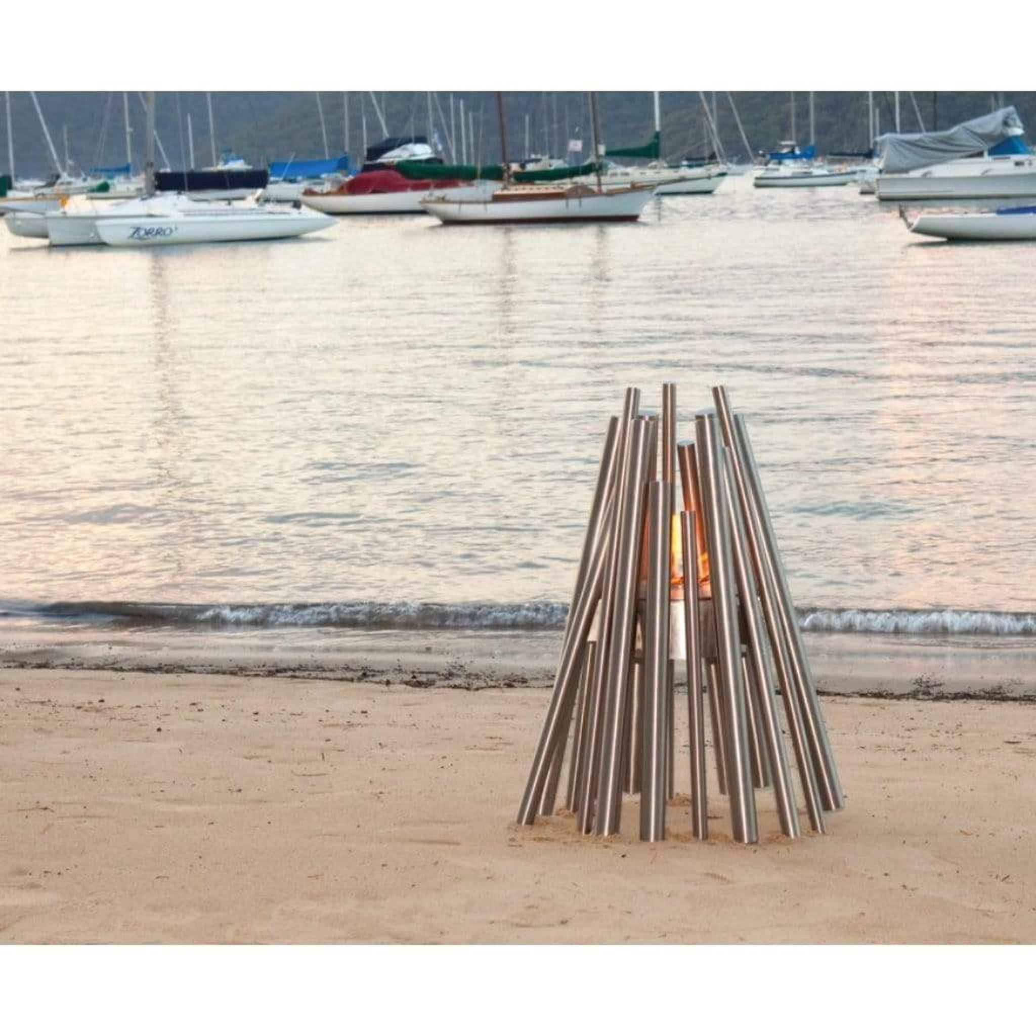 EcoSmart Fire Stix 22" Portable Ethanol Fire Pit with Stainless Steel Burner by Mad Design Group
